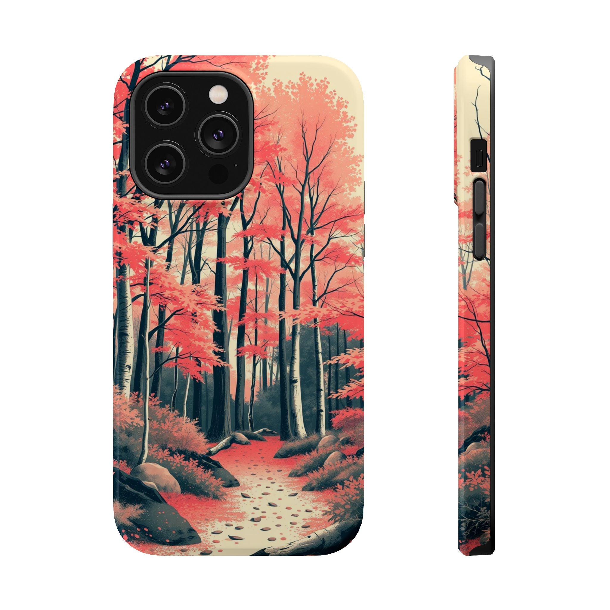 iPhone Autumn Forest Floor Risograph Print Slim iPhone Everyday · iPhone Case