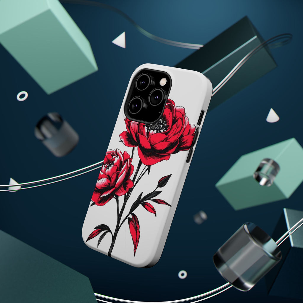 iPhone Vibrant Peony Bouquet Design Slim Everyday Designer Case · iPhone Case
