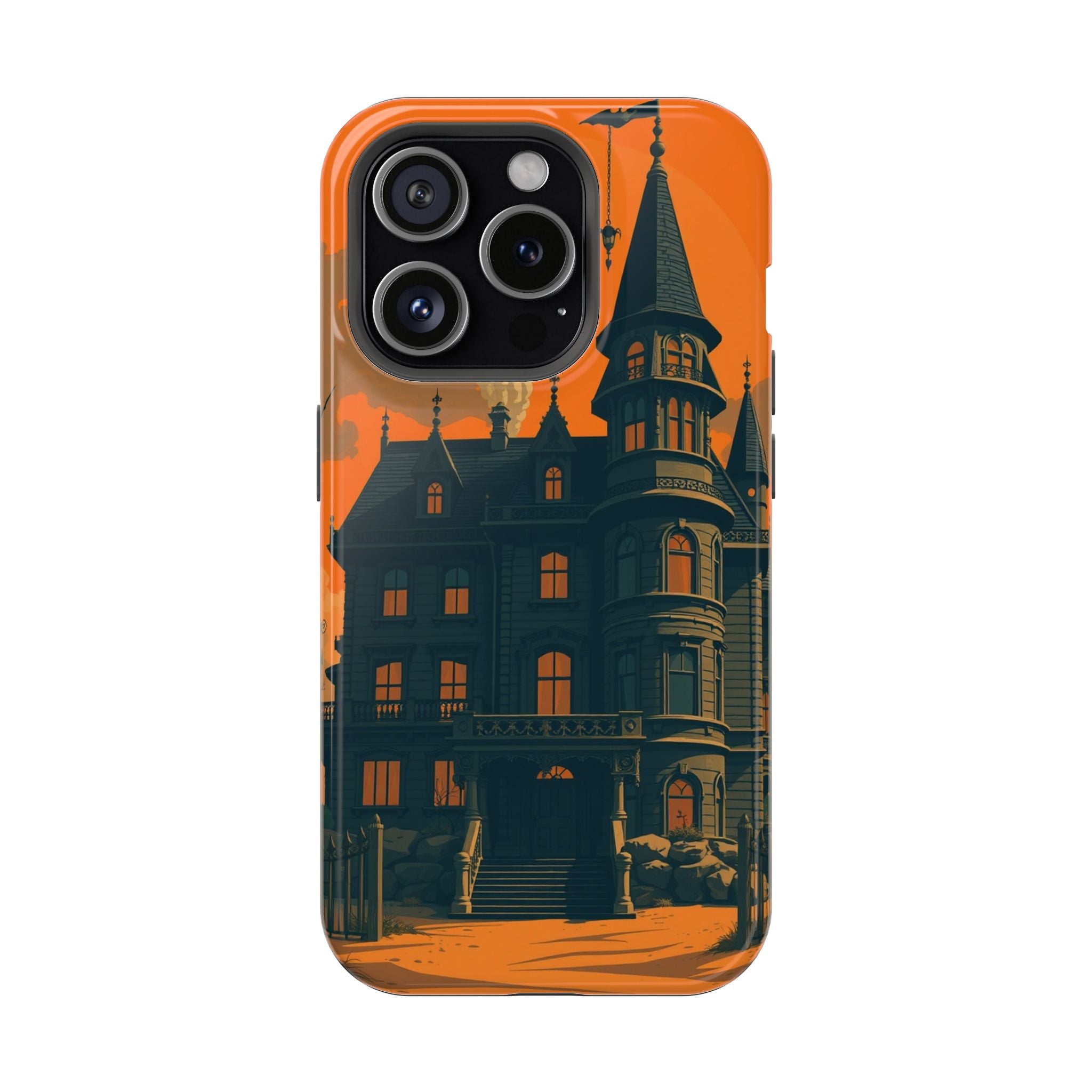 iPhone Vibrant Haunted Mansion Design Slim Everyday Designer Case · iPhone Case