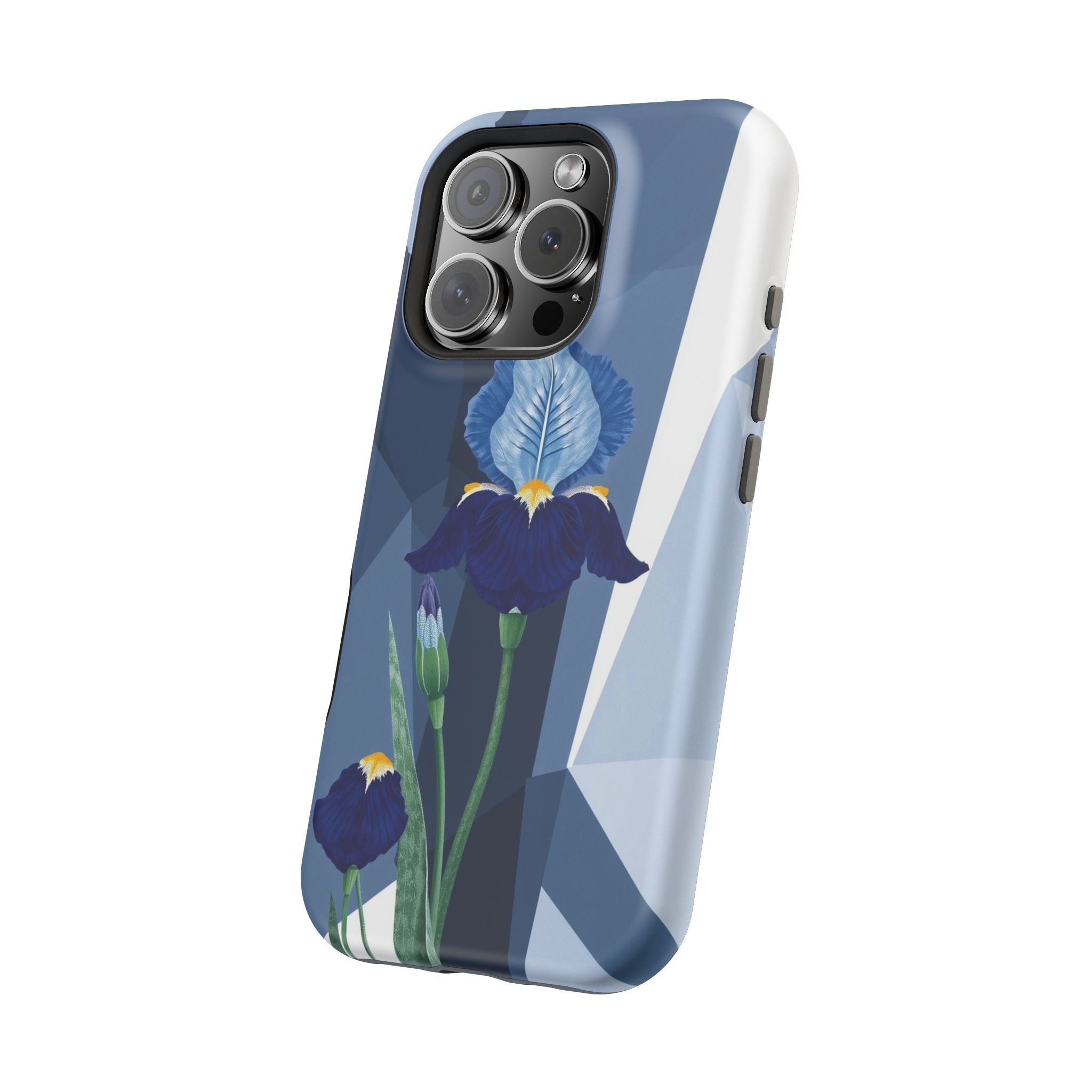 iPhone Earthy Iris Garden Design Bold Modern Everyday Snap Case · iPhone Case