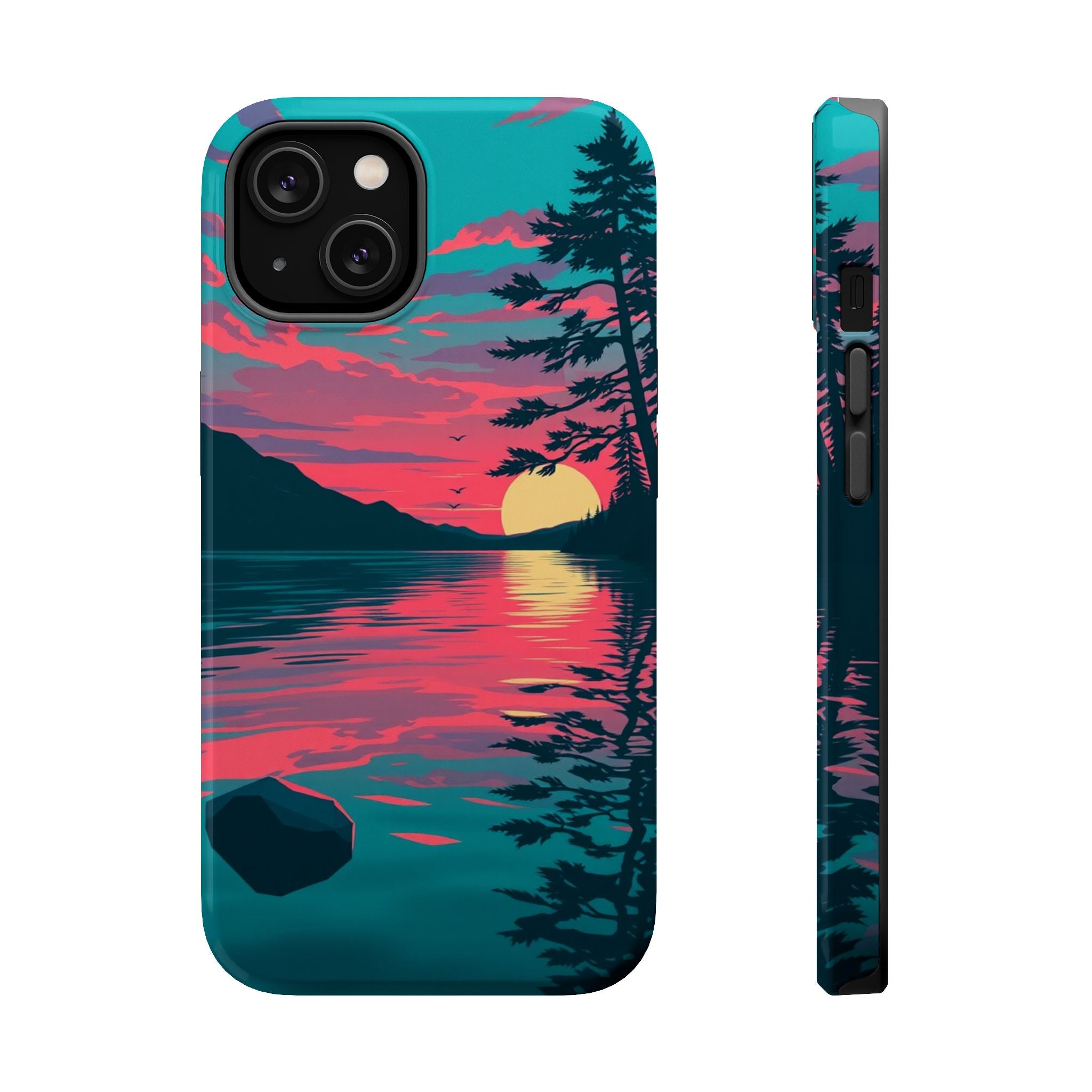iPhone Dreamy Lake at Twilight Design Slim Everyday iPhone 16 Designer · iPhone