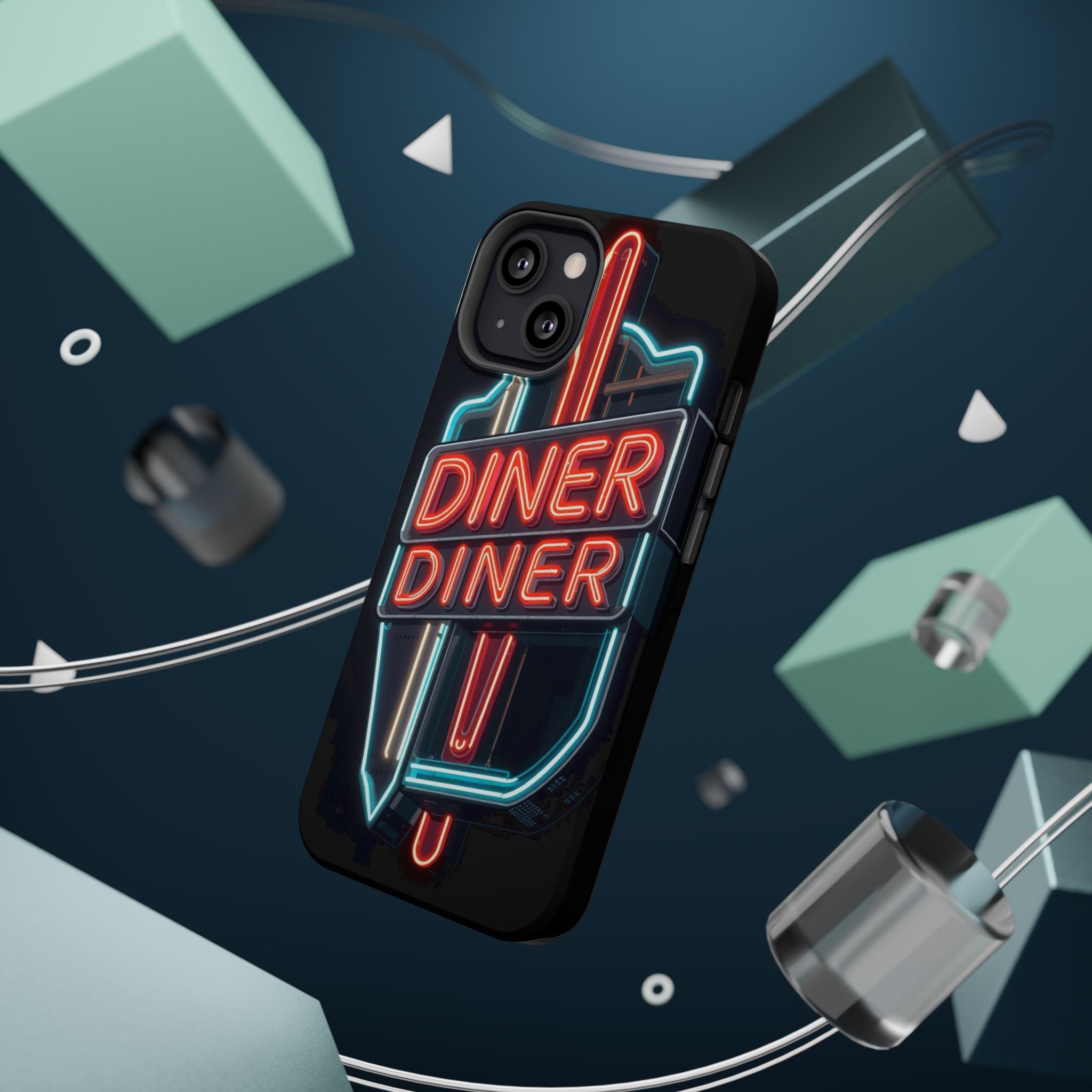 iPhone Neon Diner Sign Electric Art Slim Everyday Designer Case · iPhone Case