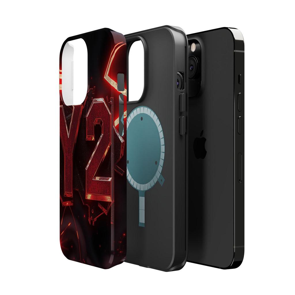 iPhone Y2K Holographic Bold Art Slim Everyday Designer Case · iPhone Case