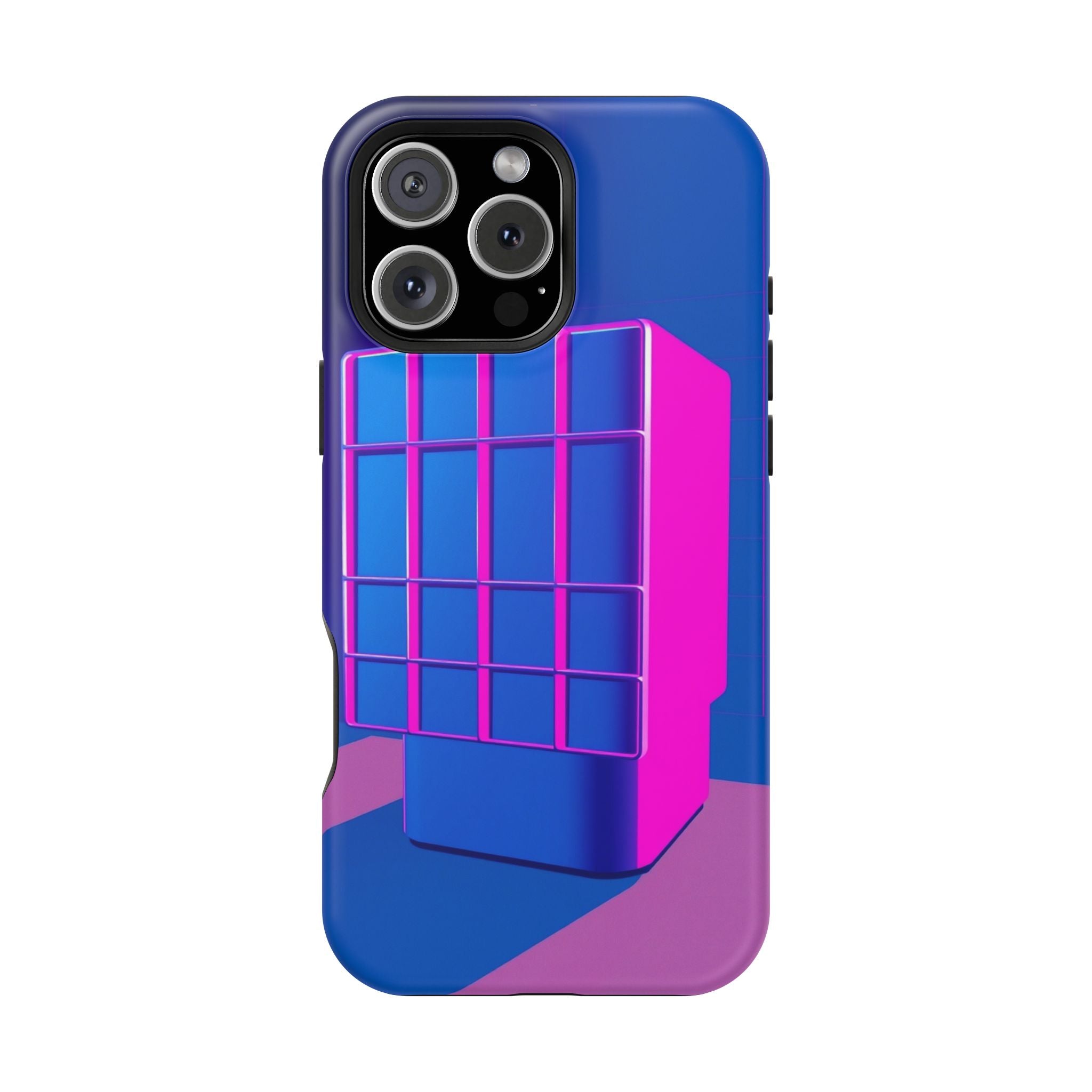 iPhone Earthy 80s Grid Synthwave Design Slim Everyday Designer Case · iPhone Cas