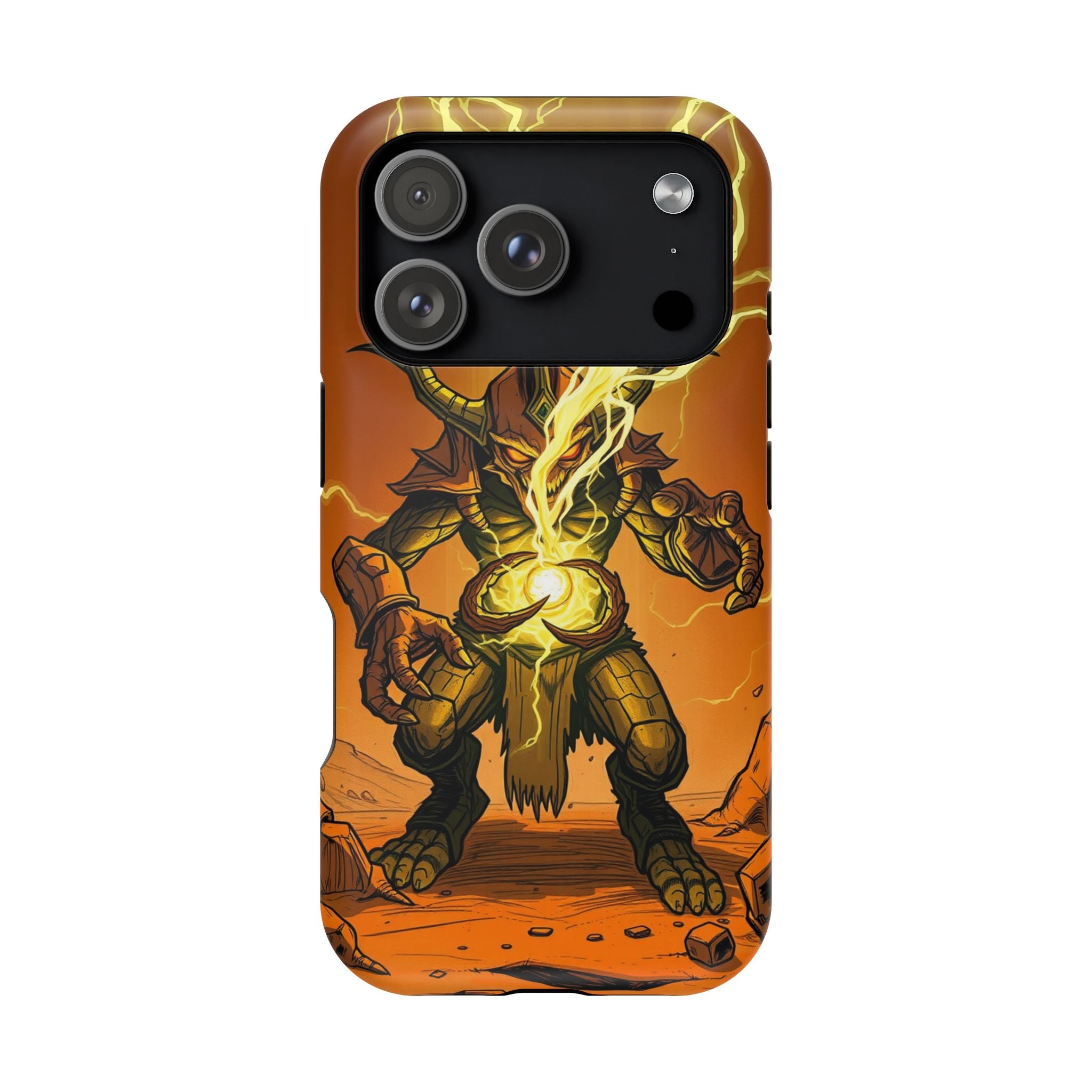 iPhone Burnt Orange And Sand Chaos Goblin Energy Clean Minimal Snap Case · iPhon
