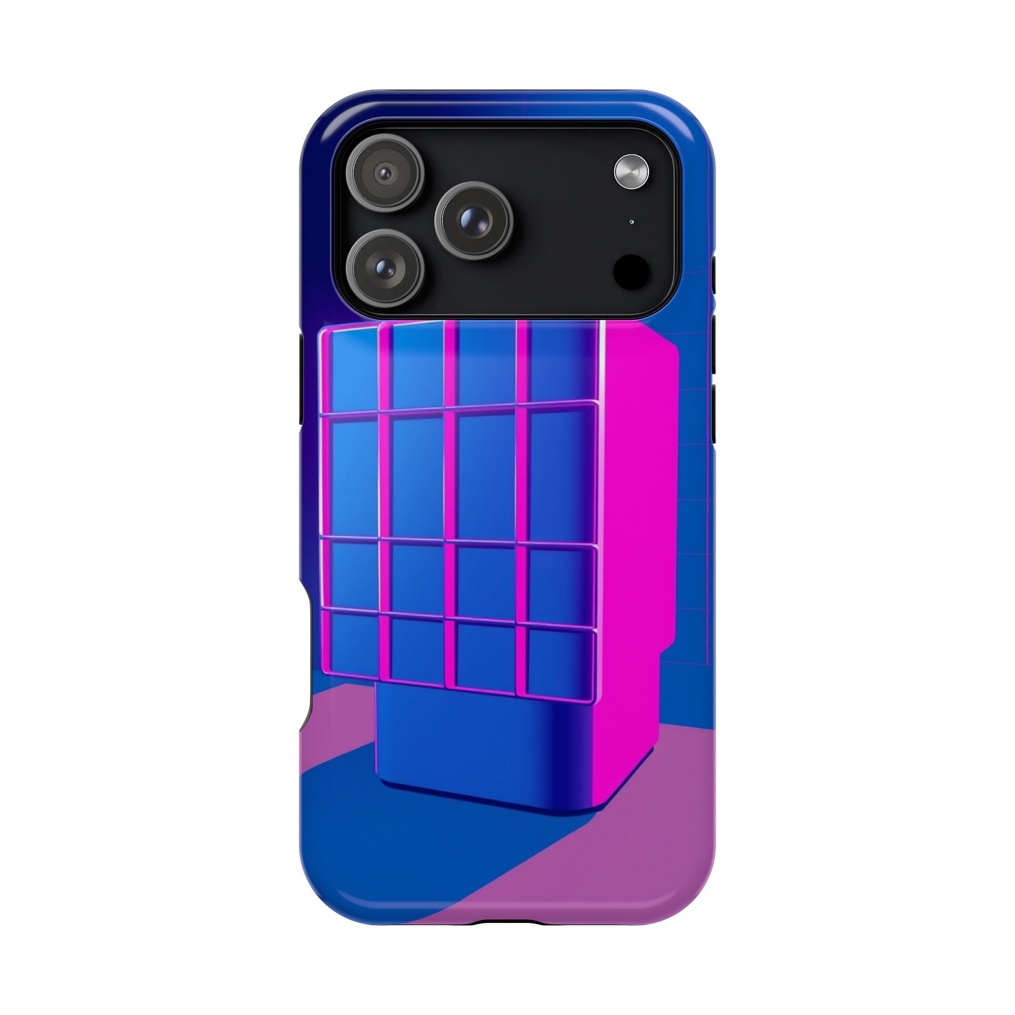 iPhone Earthy 80s Grid Synthwave Design Slim Everyday Designer Case · iPhone Cas