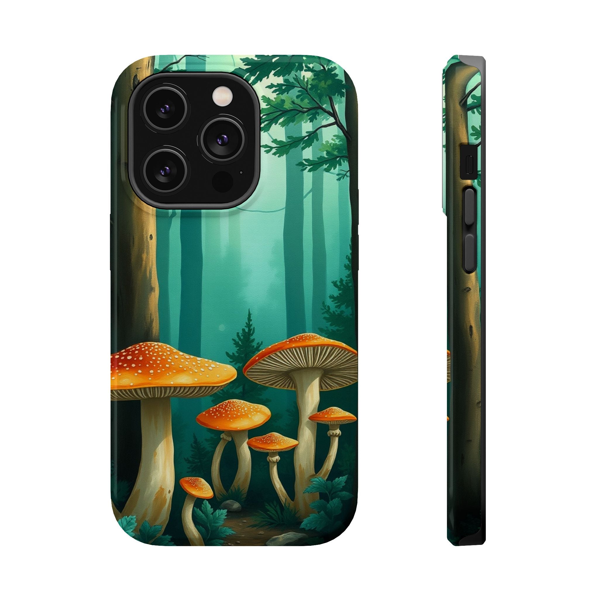 iPhone Mushroom Forest Oil Painting Impressionist iPhone Clean Minimal · iPhone