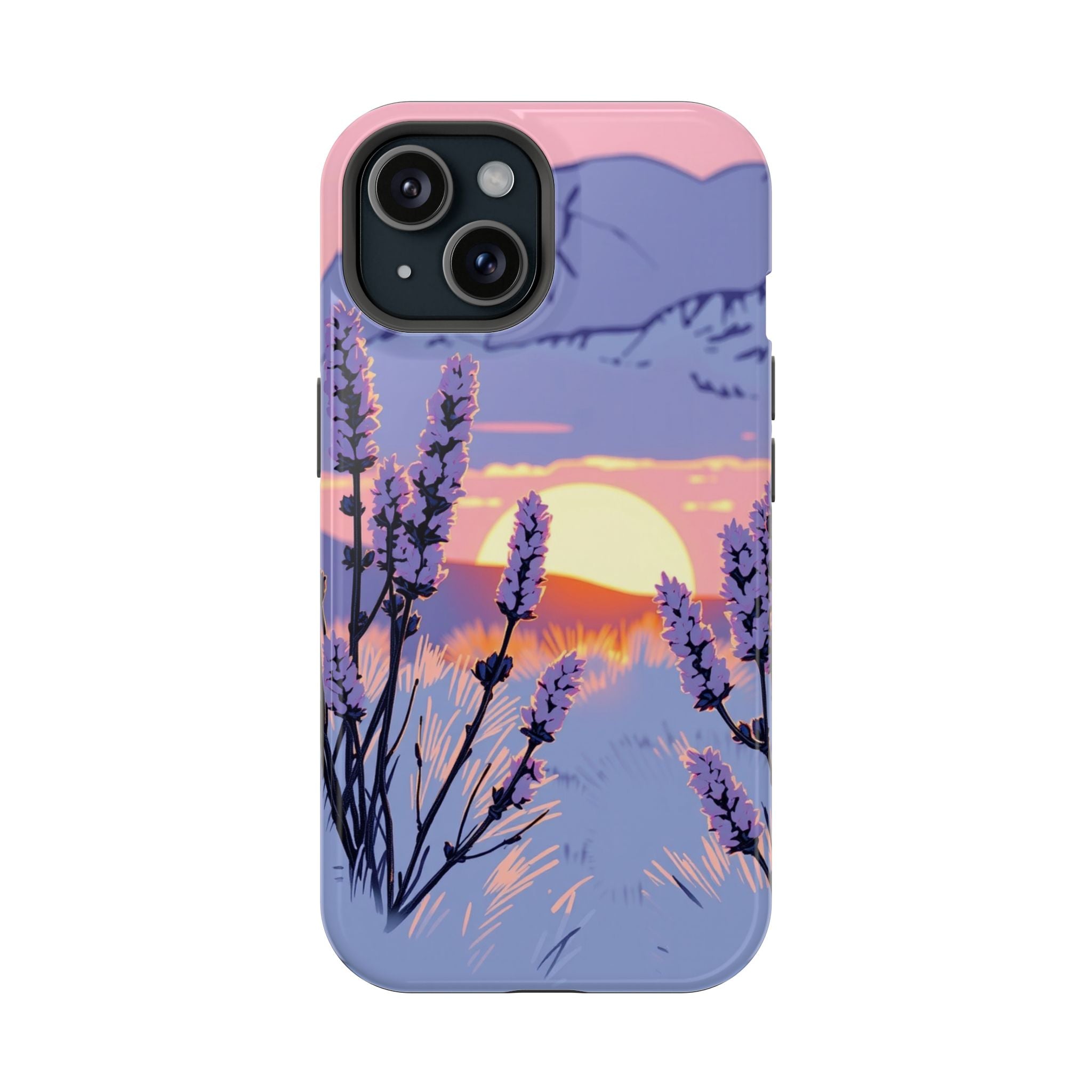 iPhone Mesa Sunset Hand-Drawn Sketch Slim Everyday Designer Case · iPhone Case