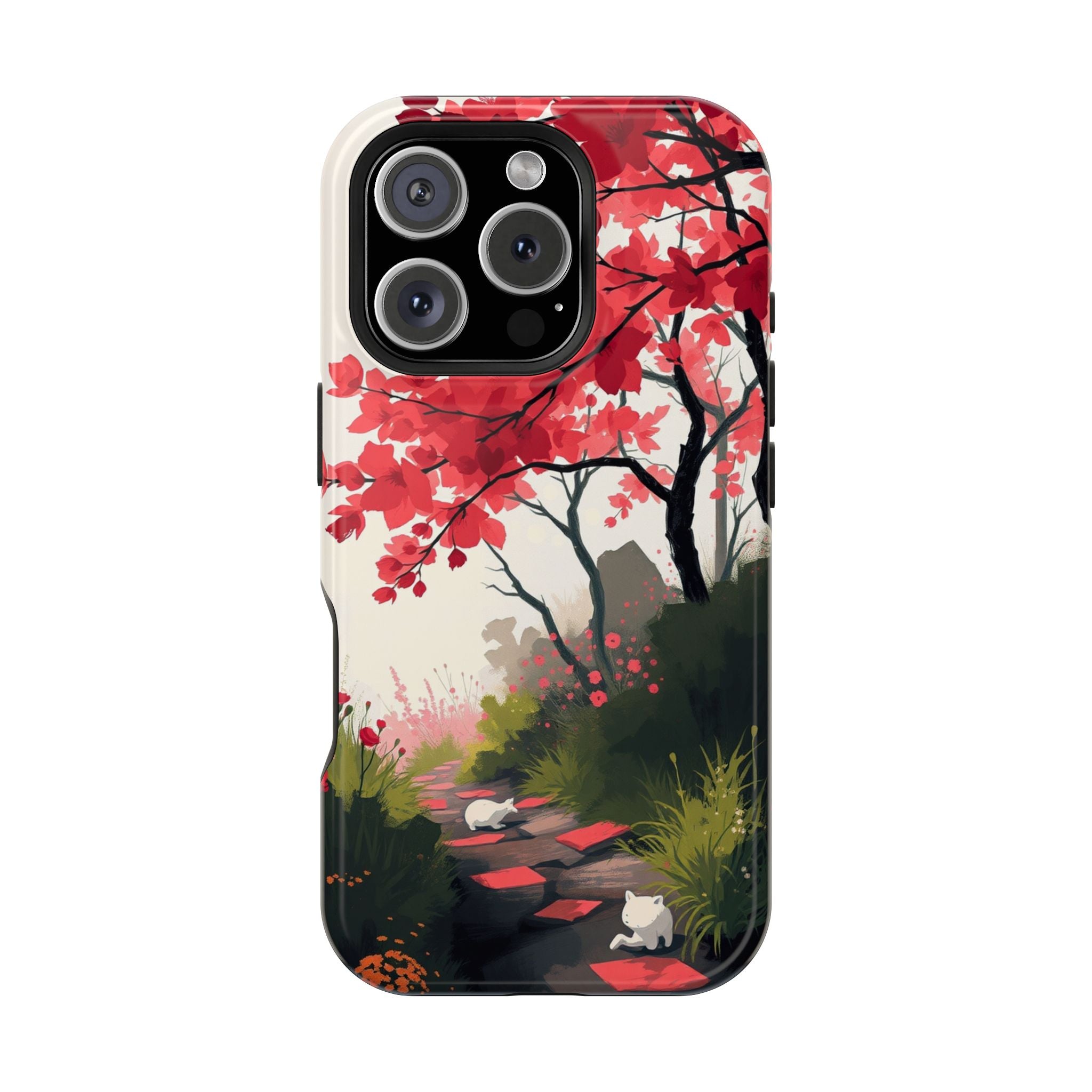 iPhone Blossom Trail Oil Painting Impressionist Soft iPhone Finish · iPhone Case