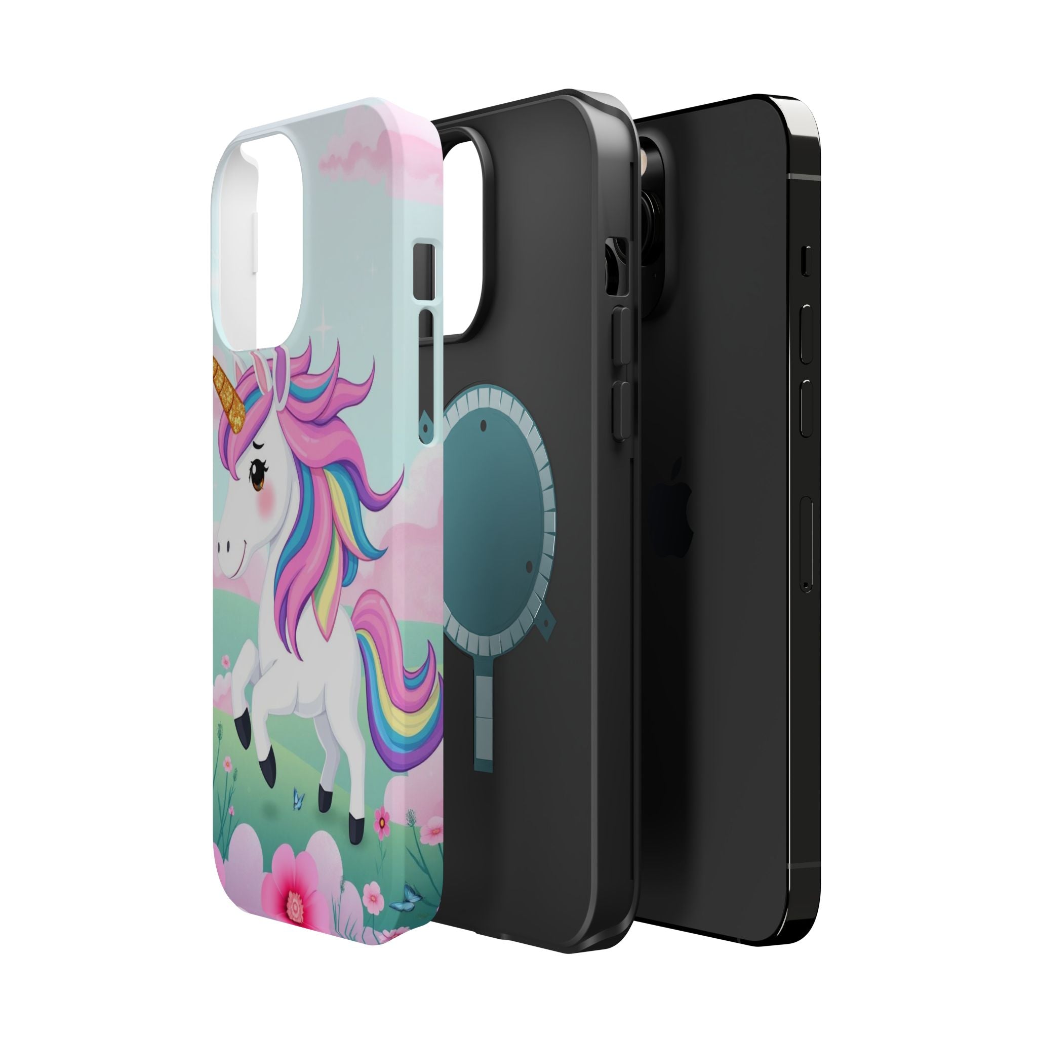 iPhone Rainbow Unicorn Kids Fun Soft iPhone Phone Case Gift Finish · iPhone Case