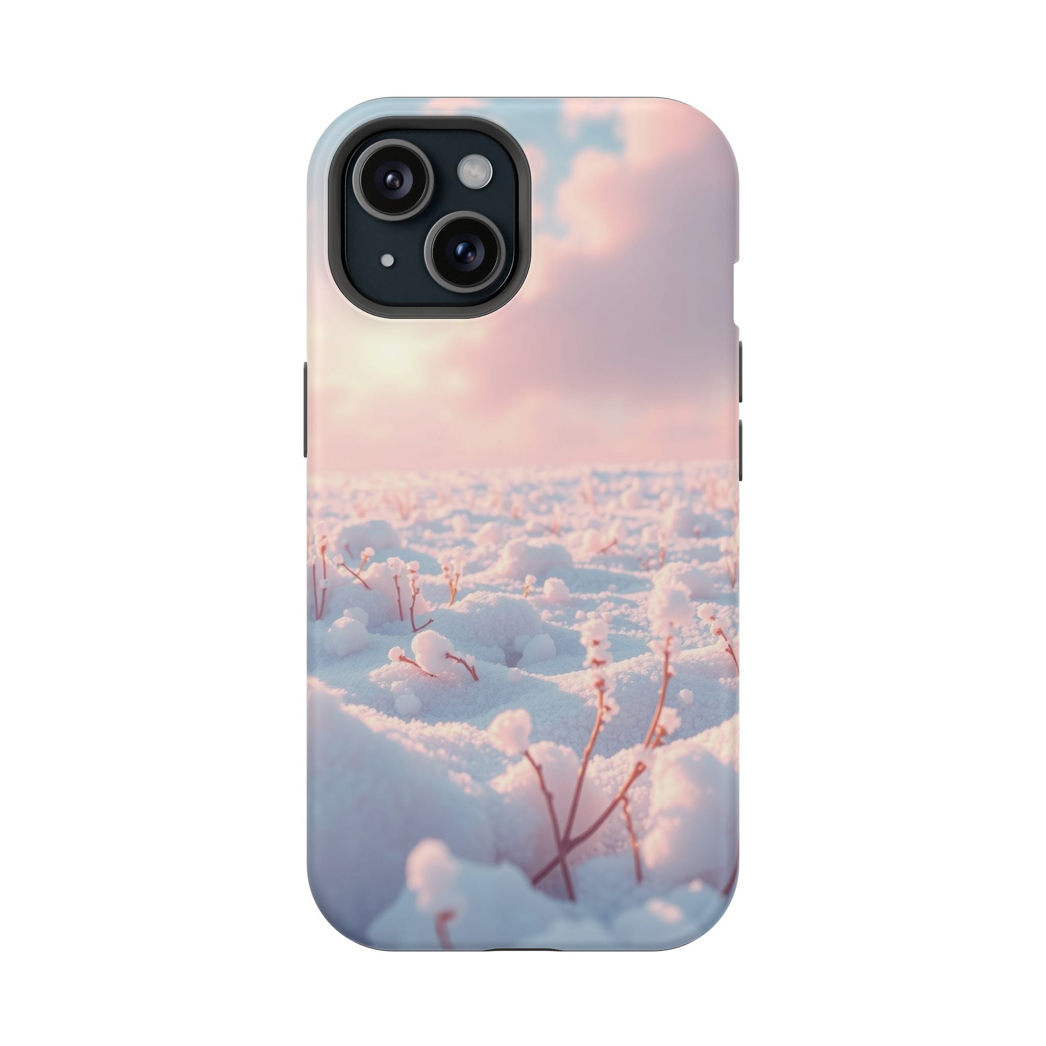 iPhone Snow Field Enchanted Art 13 Bold Modern Everyday Snap Case · iPhone Case