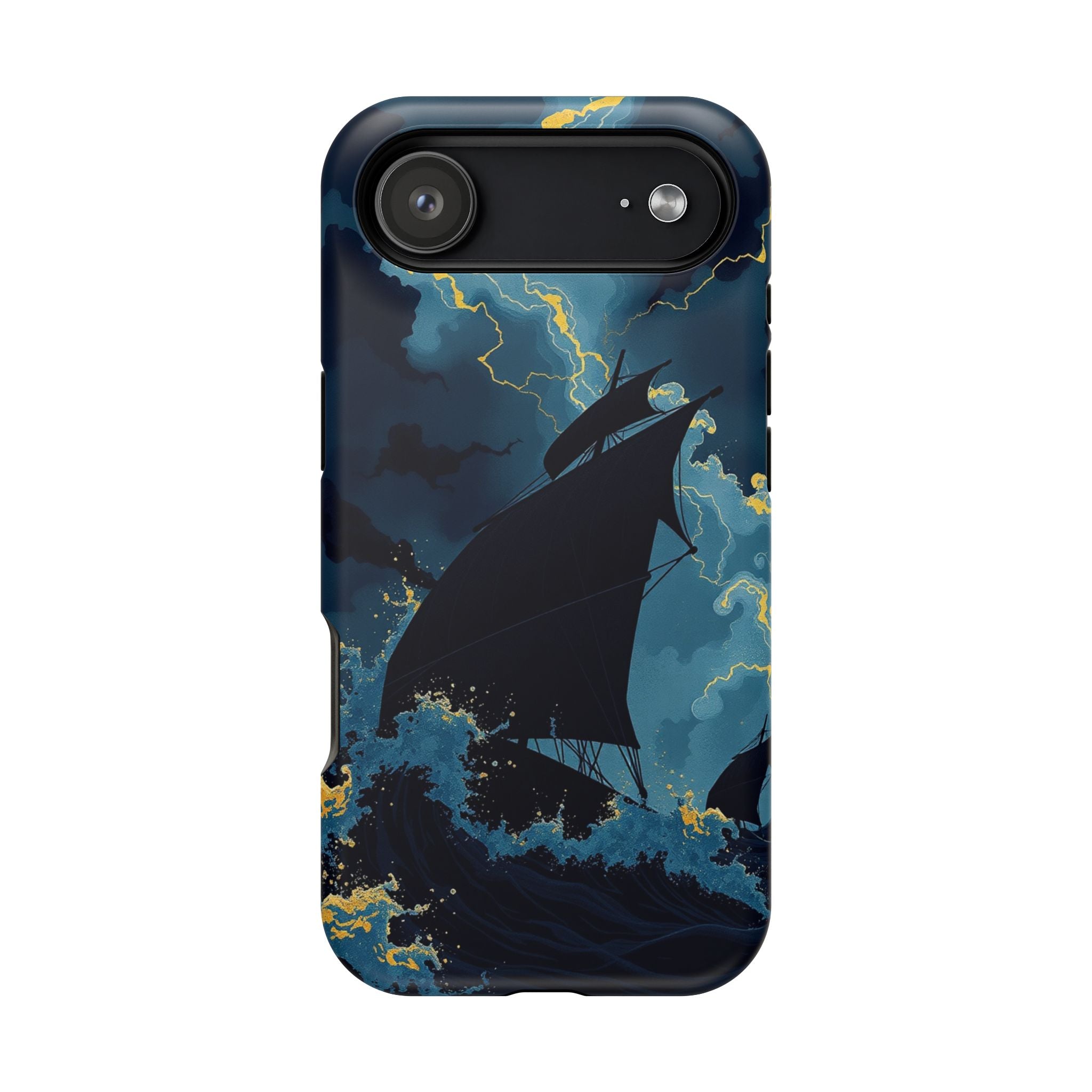 iPhone Black And Crimson Storm at Sea Slim Everyday Designer Case · iPhone Case
