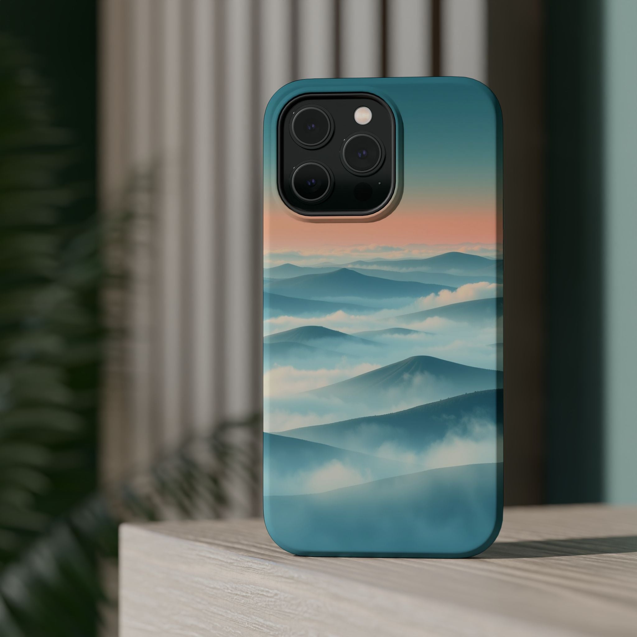 iPhone Fog Rolling Over Hills Electric Art Slim iPhone 17 Everyday · iPhone Case