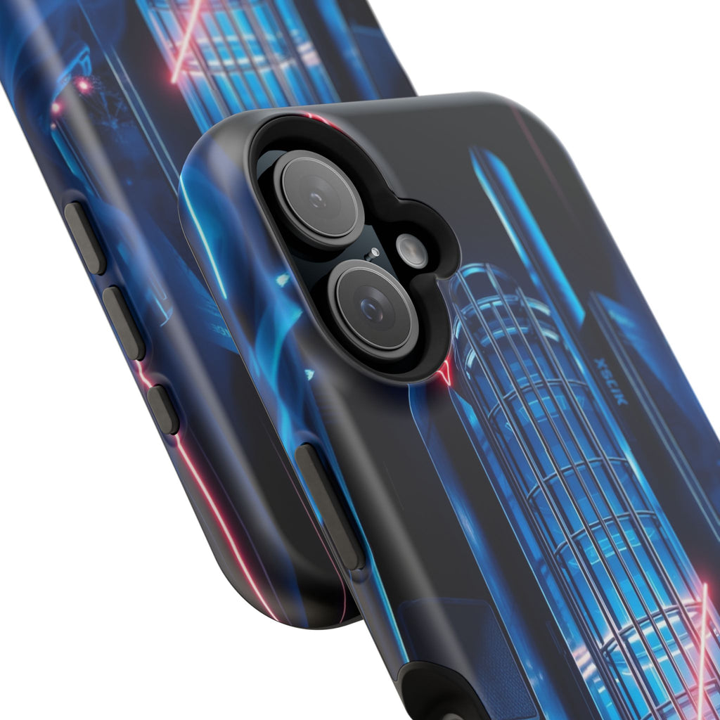 iPhone Midnight Blue And Silver Bauhaus Composition Slim Snap Case · iPhone Case