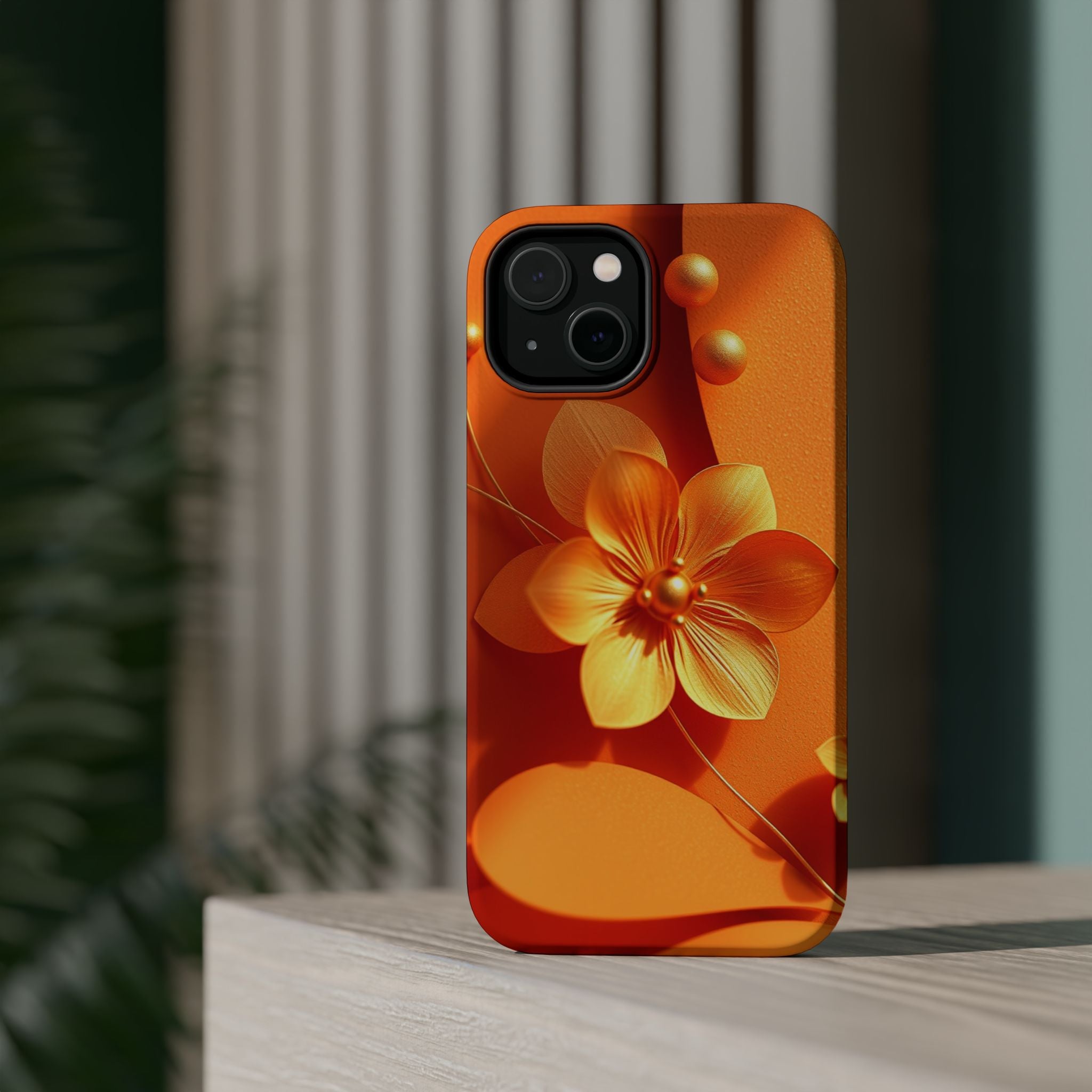 iPhone Floral Geometric Gold Foil Luxury Slim Everyday iPhone Designer · iPhone