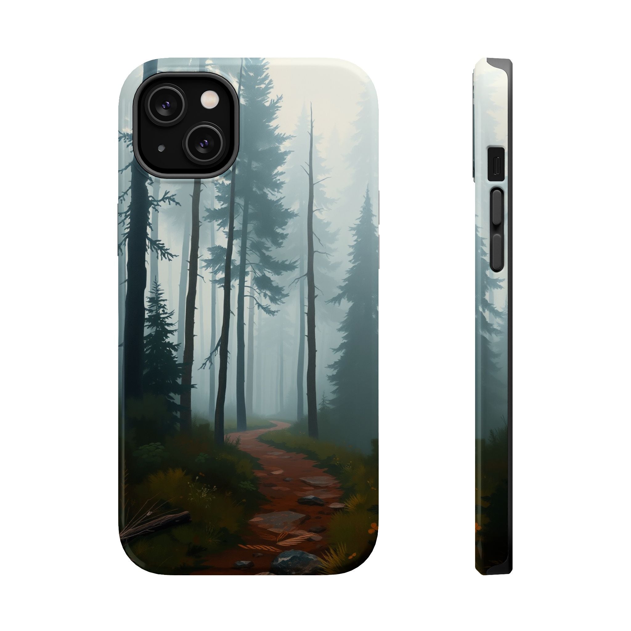 iPhone Serene Misty Forest Path Design Slim Everyday Designer Case · iPhone Case