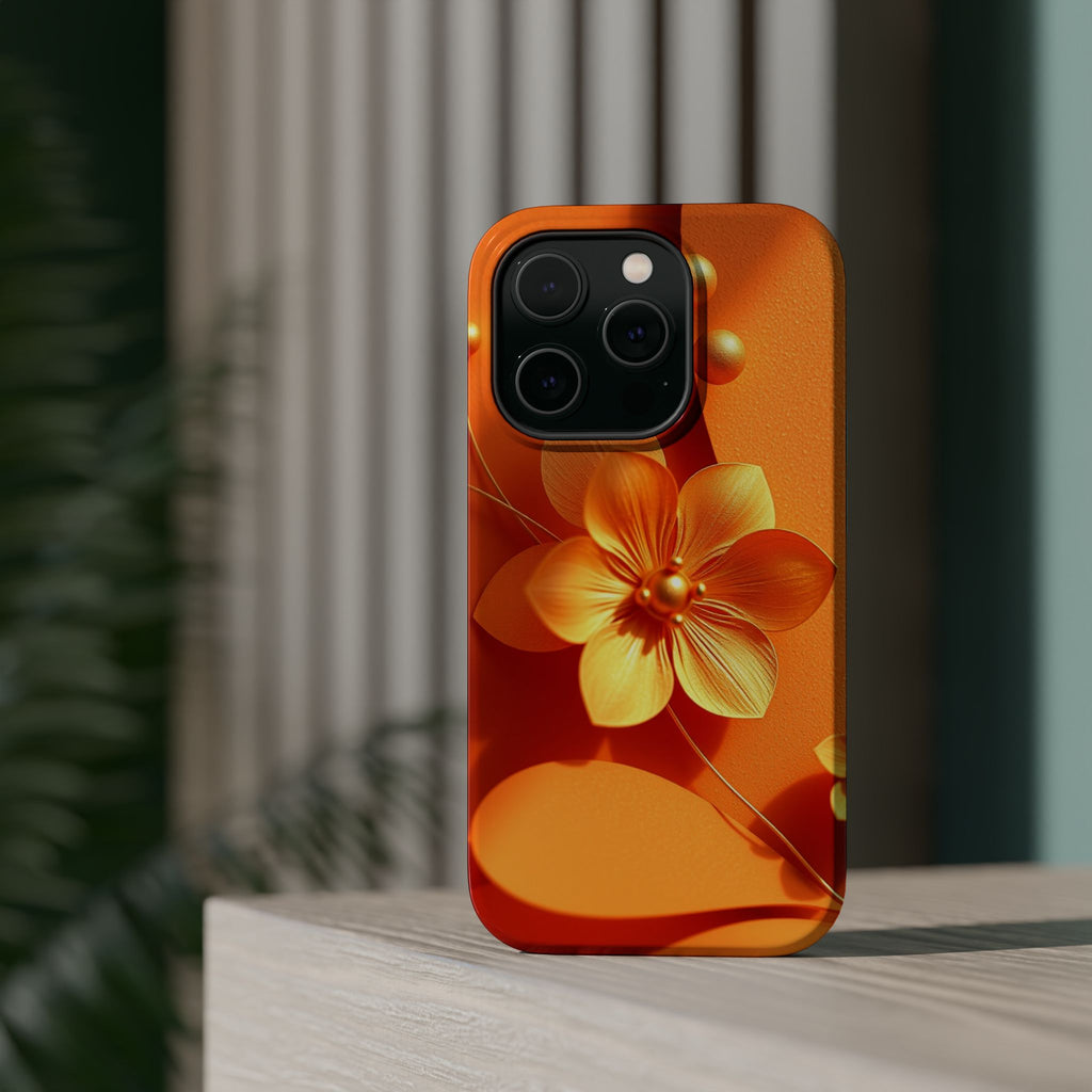 iPhone Floral Geometric Gold Foil Luxury Slim Everyday iPhone Designer · iPhone