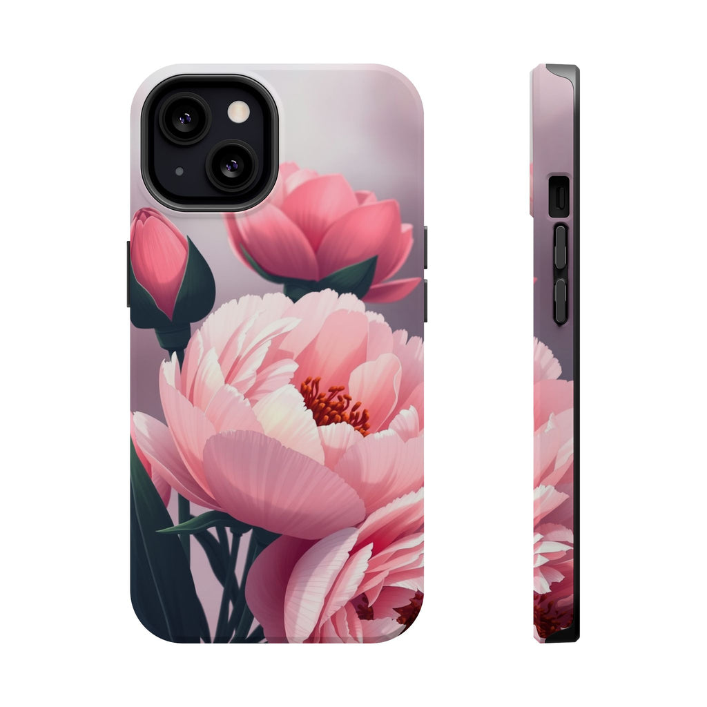 iPhone Peony Bouquet Enchanted Art Bold Modern Everyday Snap Case · iPhone Case