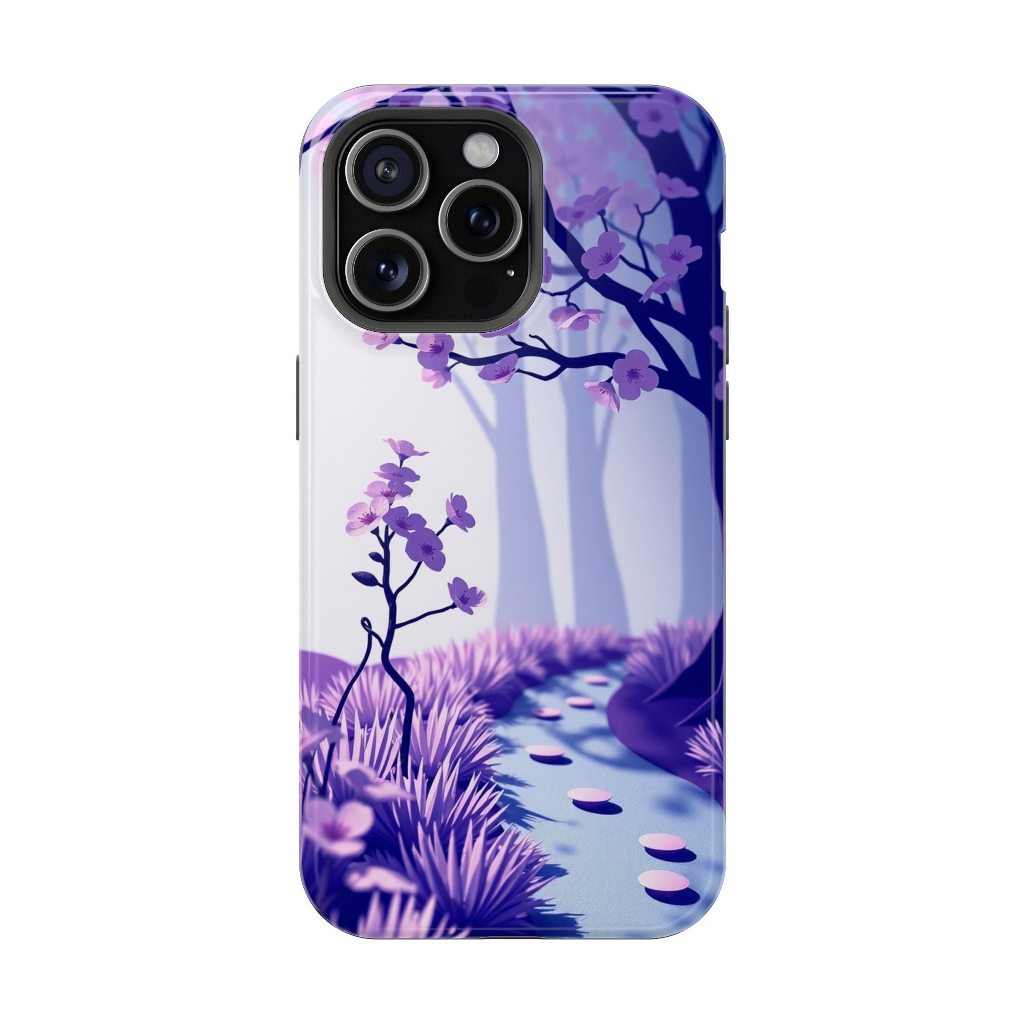 iPhone Blossom Trail Paper Cut Art Bold Modern Everyday Snap Case · iPhone Case