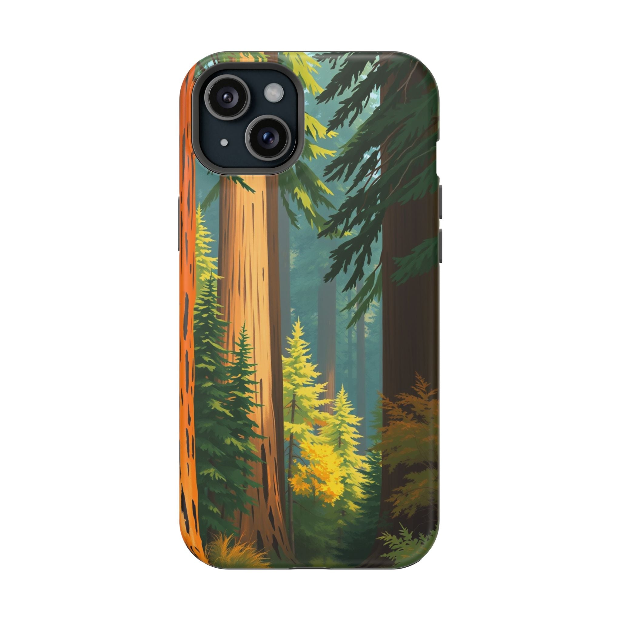 iPhone Redwood Forest Oil Painting Impressionist Clean iPhone Minimal · iPhone C