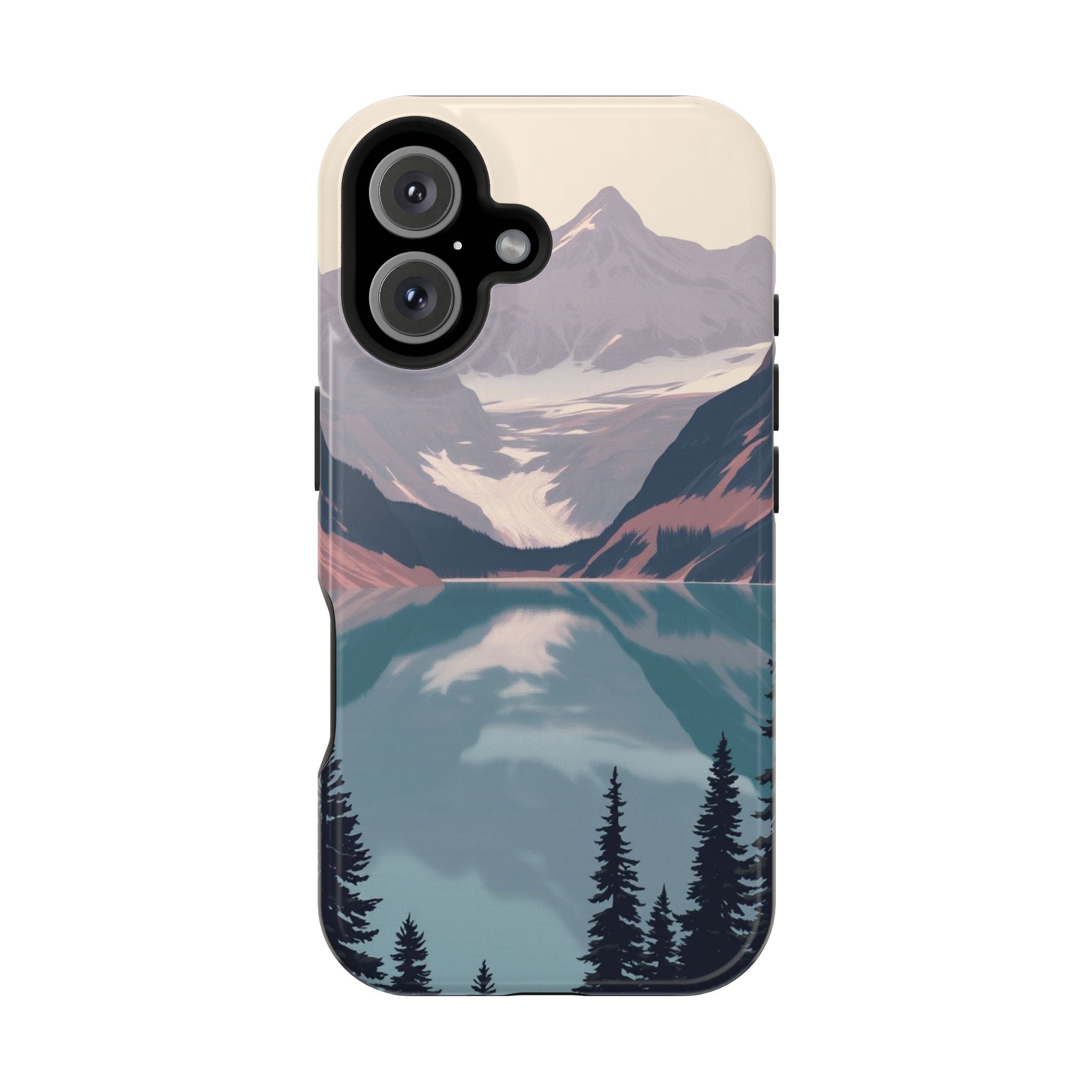 iPhone Rose Pink And Cream Glacier Lake Slim Everyday iPhone 18 · iPhone Case