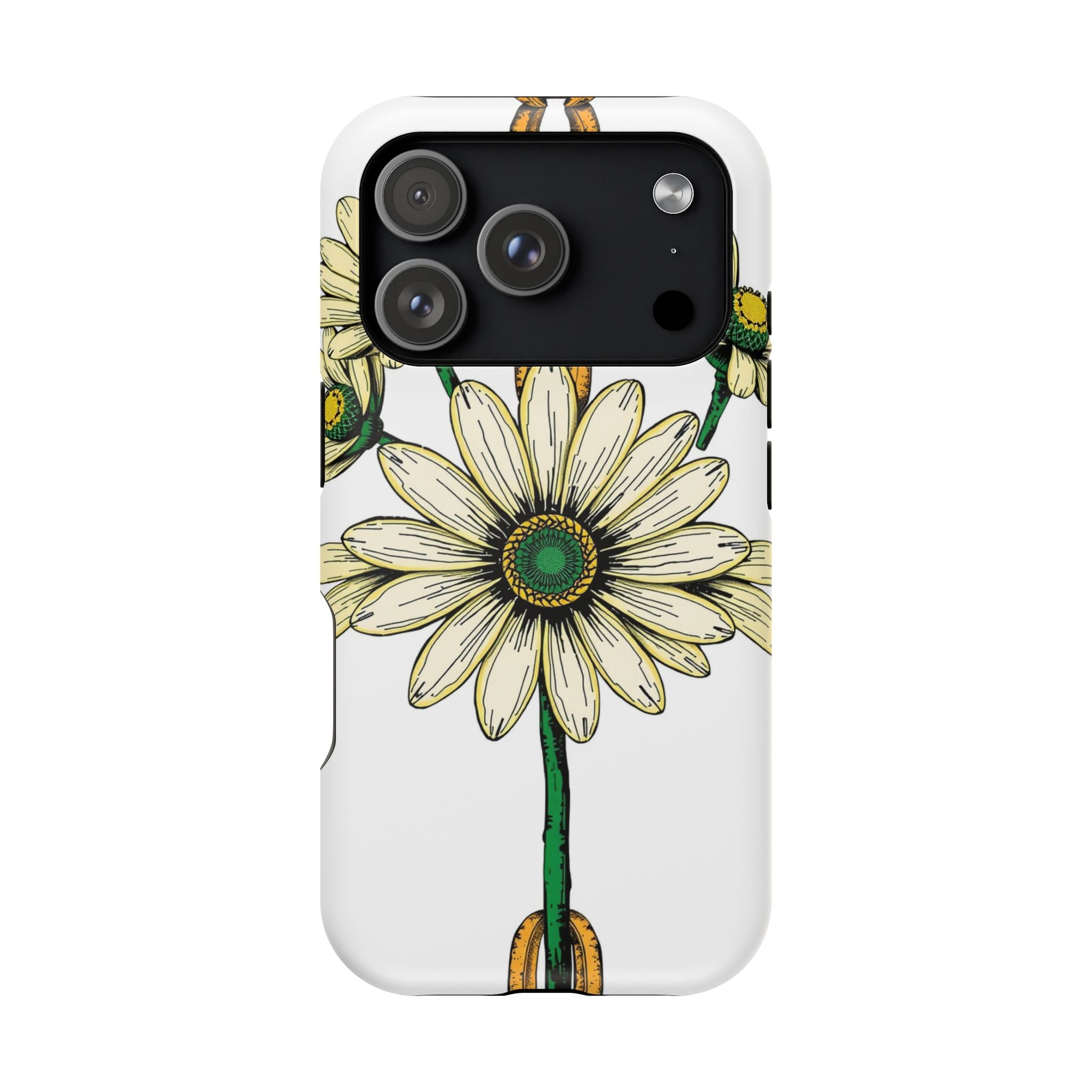 iPhone Daisy Chain Dark Gothic Ink Bold Modern Everyday Snap Case · iPhone Case