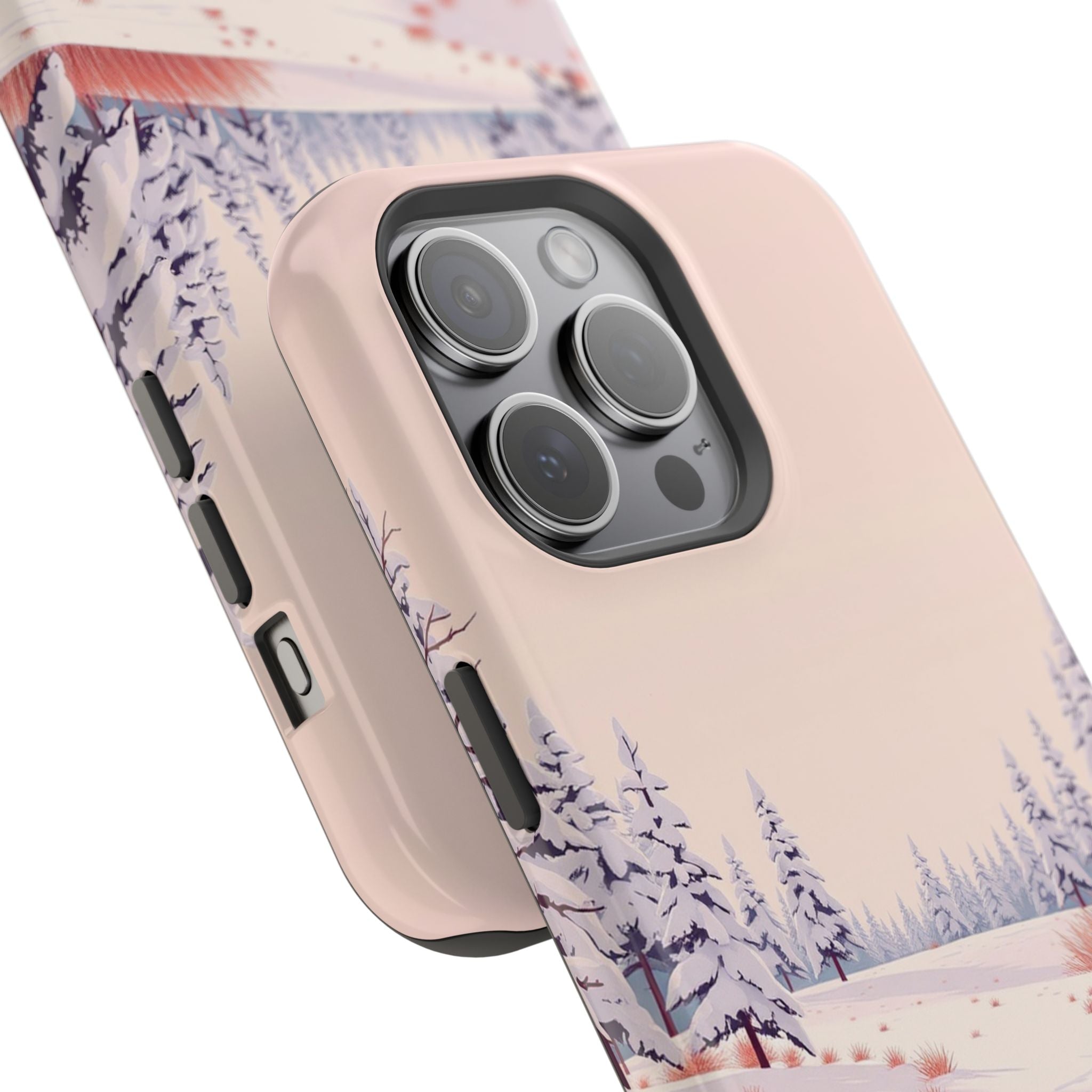 iPhone Snow Field Vintage Retro Poster Slim Everyday Designer Case · iPhone Case