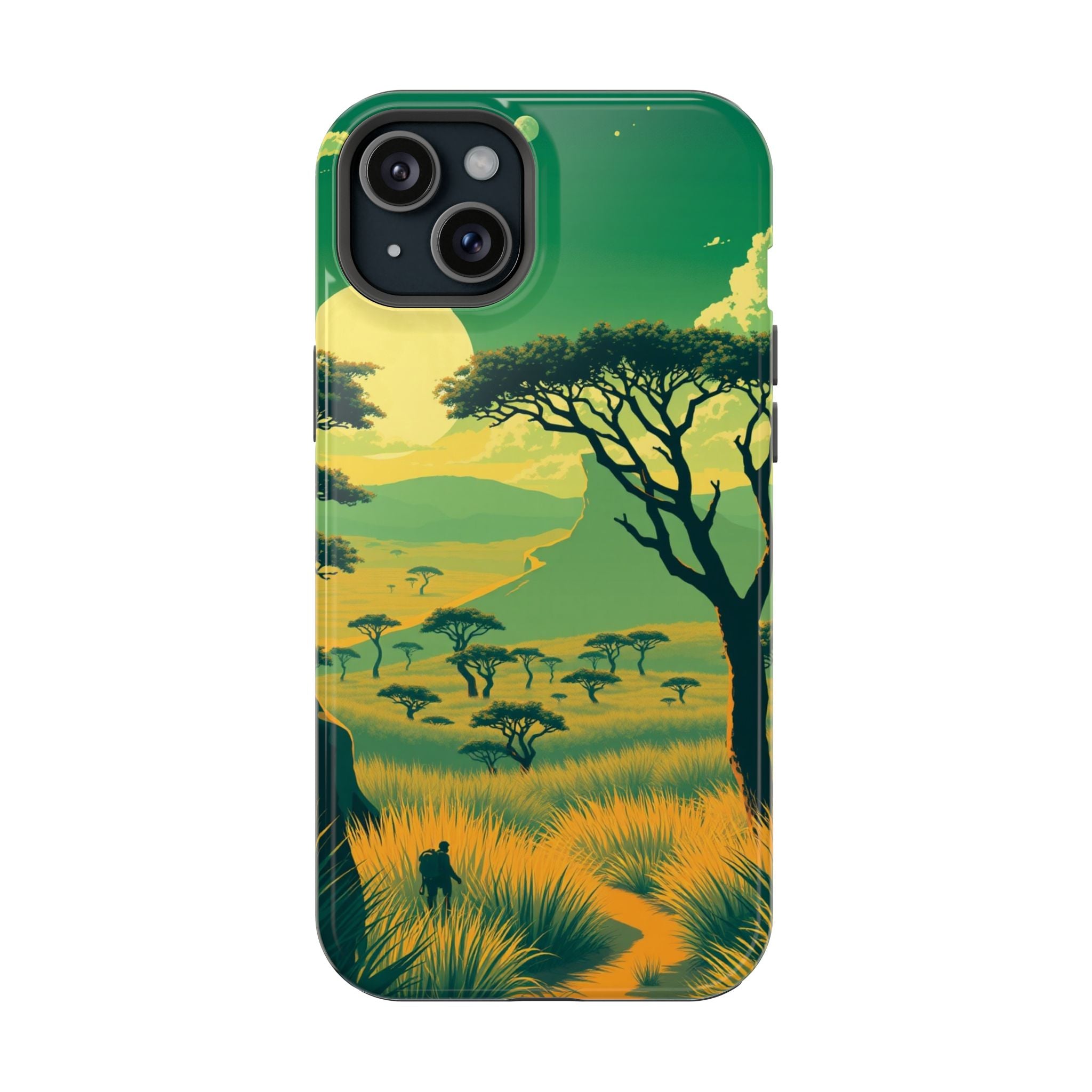 iPhone Savanna Horizon Pixel Art -Bit Slim Everyday Designer Case · iPhone Case