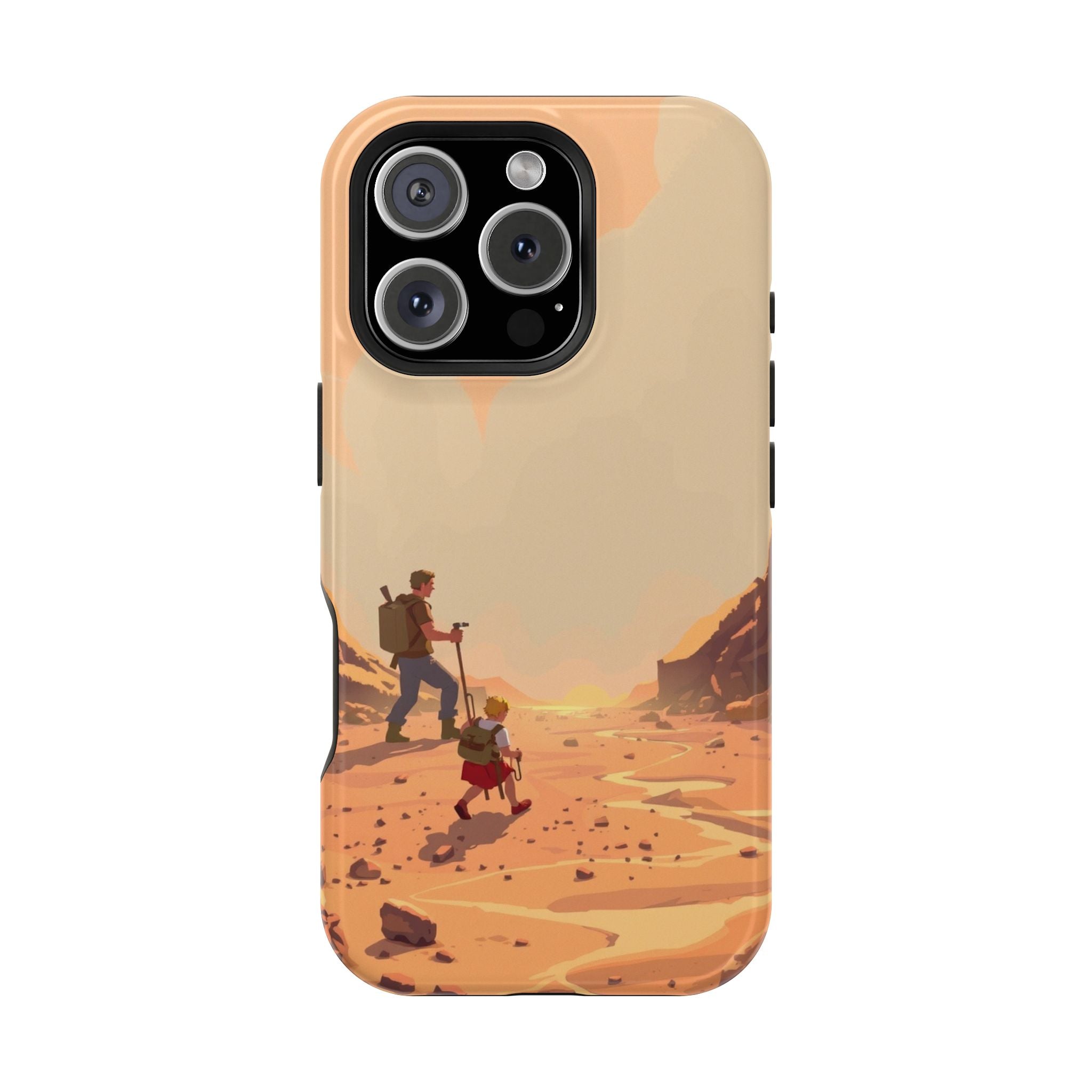 iPhone Burnt Orange And Sand Barely Surviving Slim Everyday Designer Case · iPho
