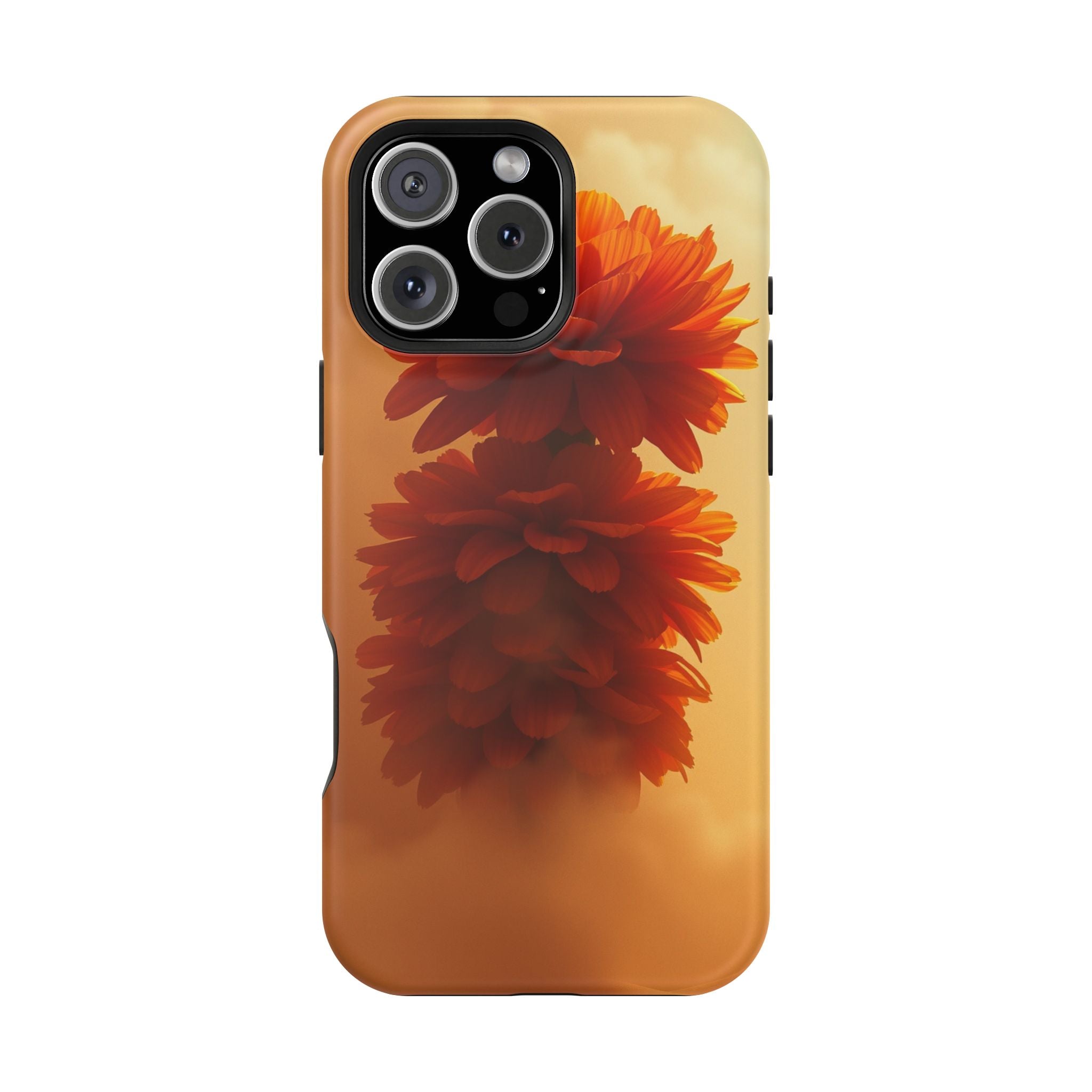 iPhone Ranunculus Stack 3D Digital Bold Modern Everyday Snap Case · iPhone Case