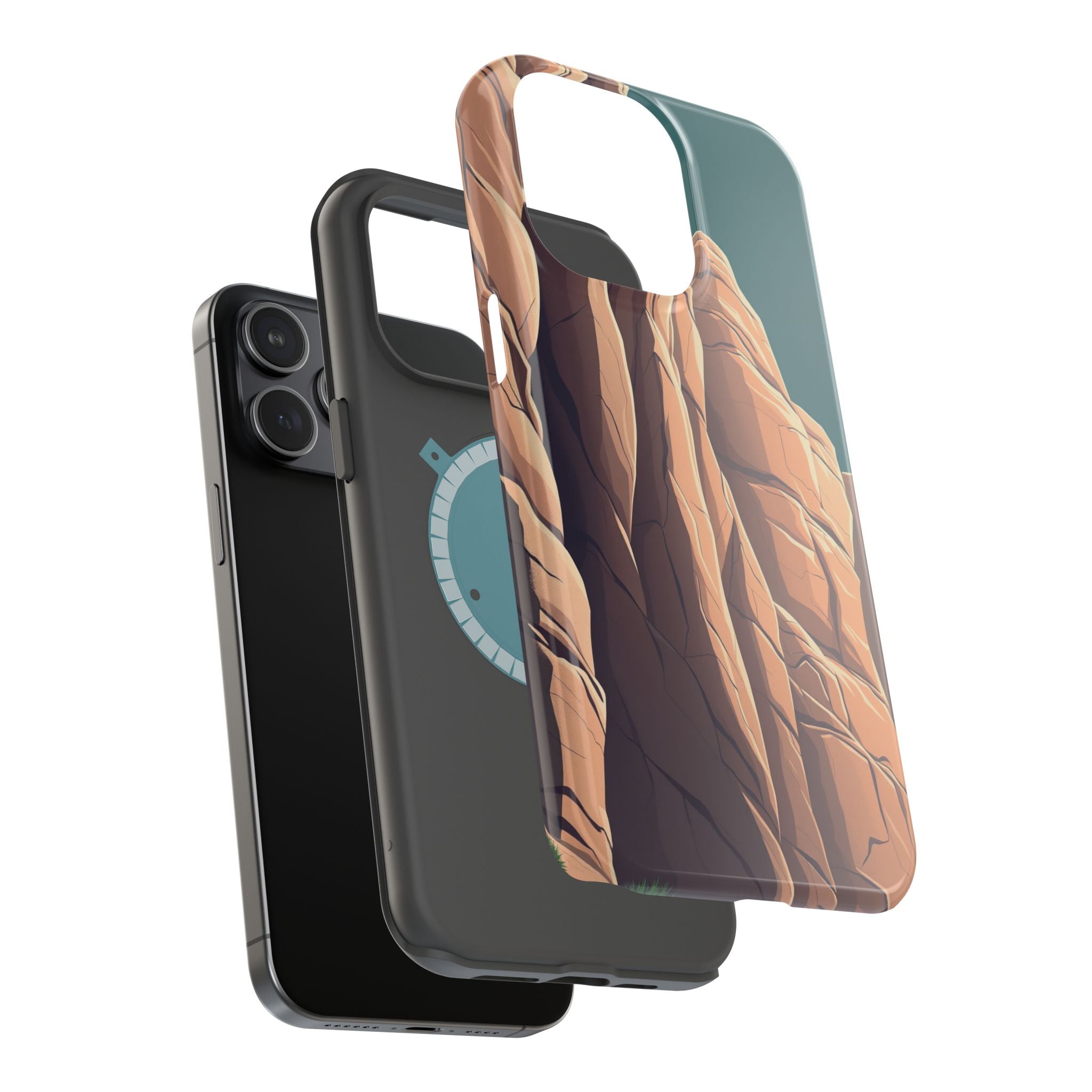 iPhone Canyon Wall Dark Academia Bold Modern Everyday Snap Case · iPhone Case