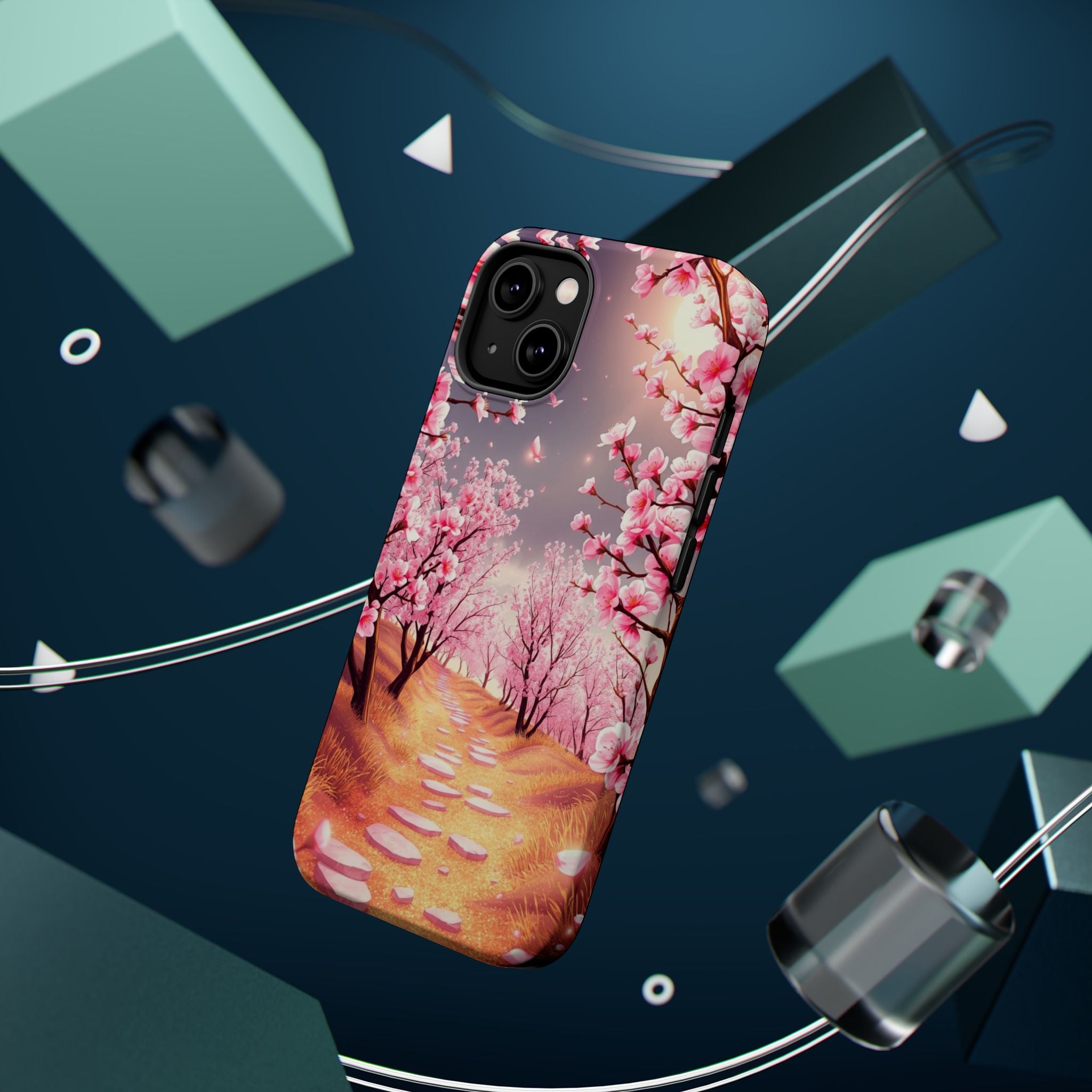 iPhone Dreamy Blossom Trail Design 14 Slim Everyday Designer Case · iPhone Case