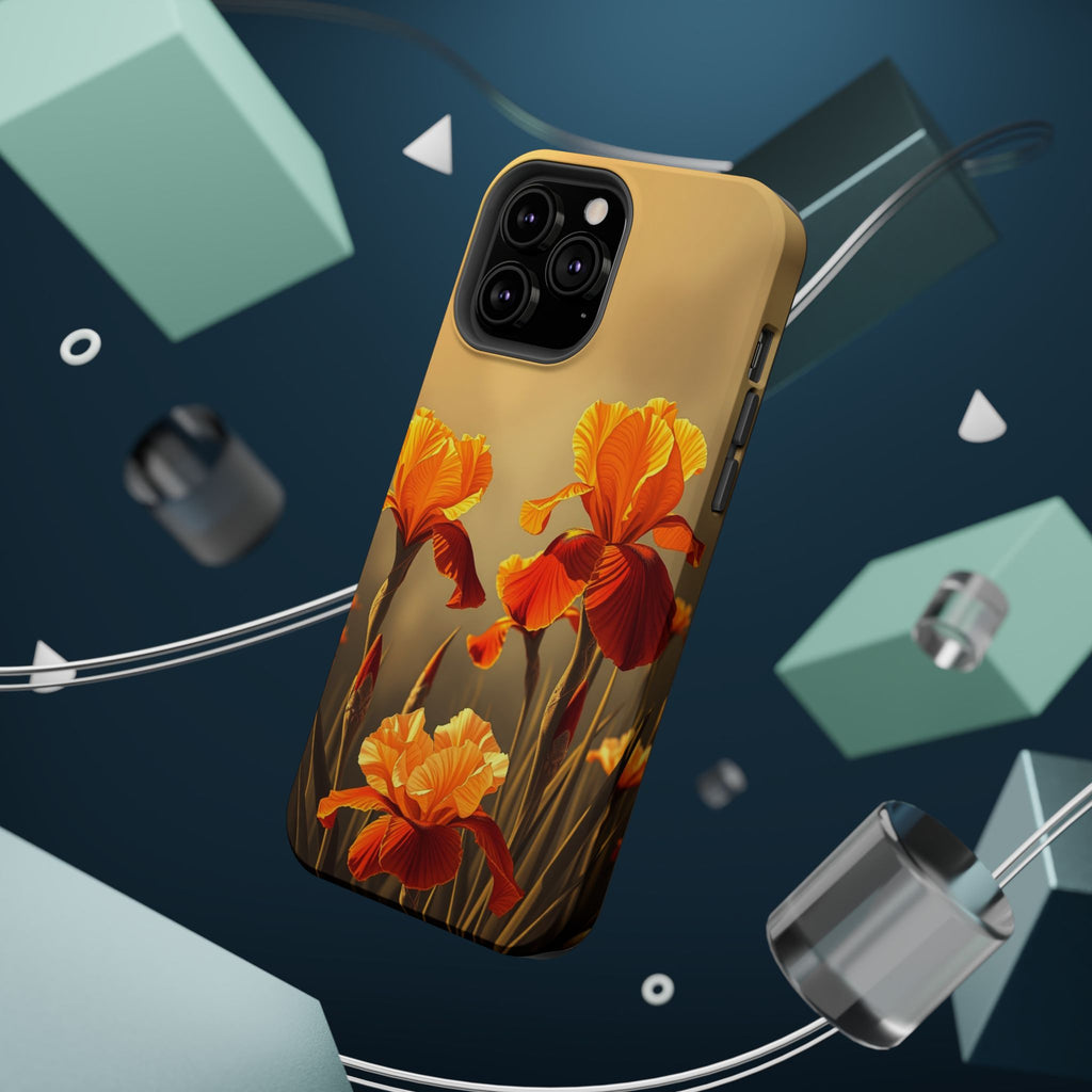 iPhone Iris Garden Gold Foil Luxury Slim Everyday Designer Case · iPhone Case