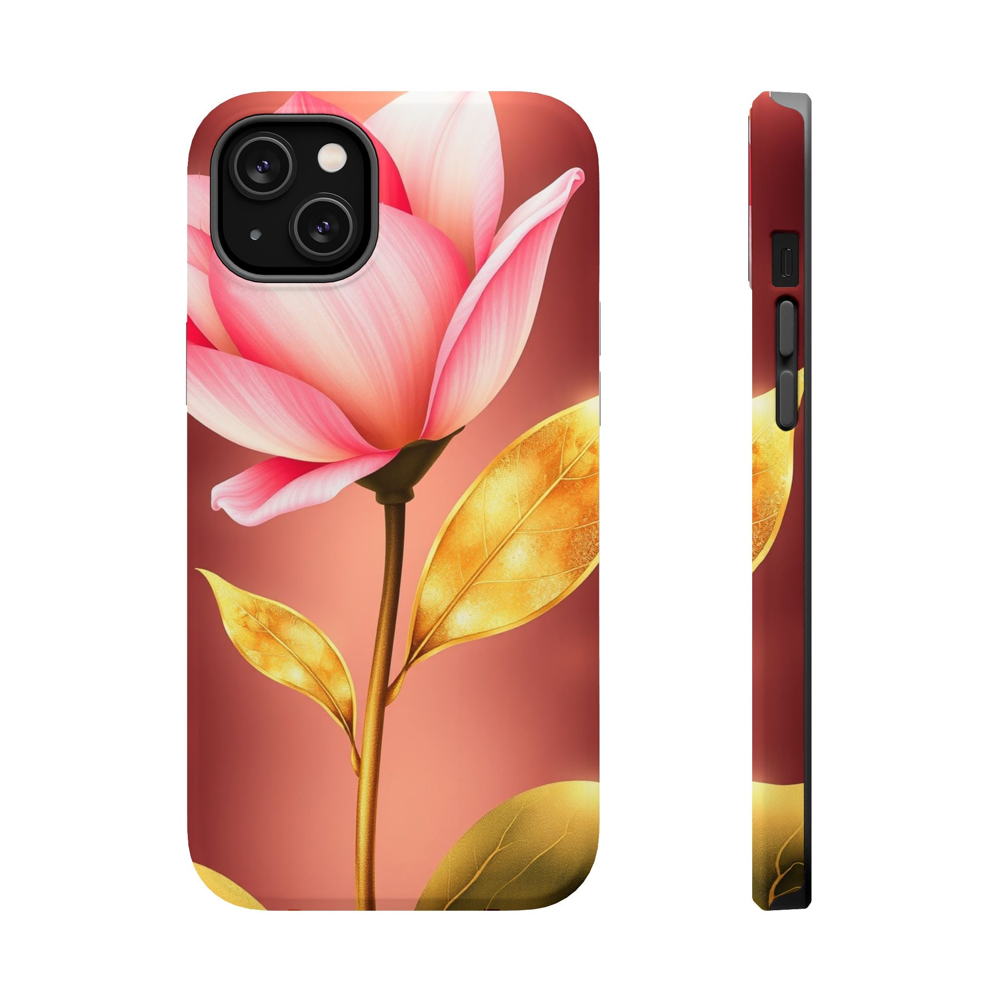iPhone Dreamy Bloom and Leaf Design 14 Slim Everyday Designer Case · iPhone Case