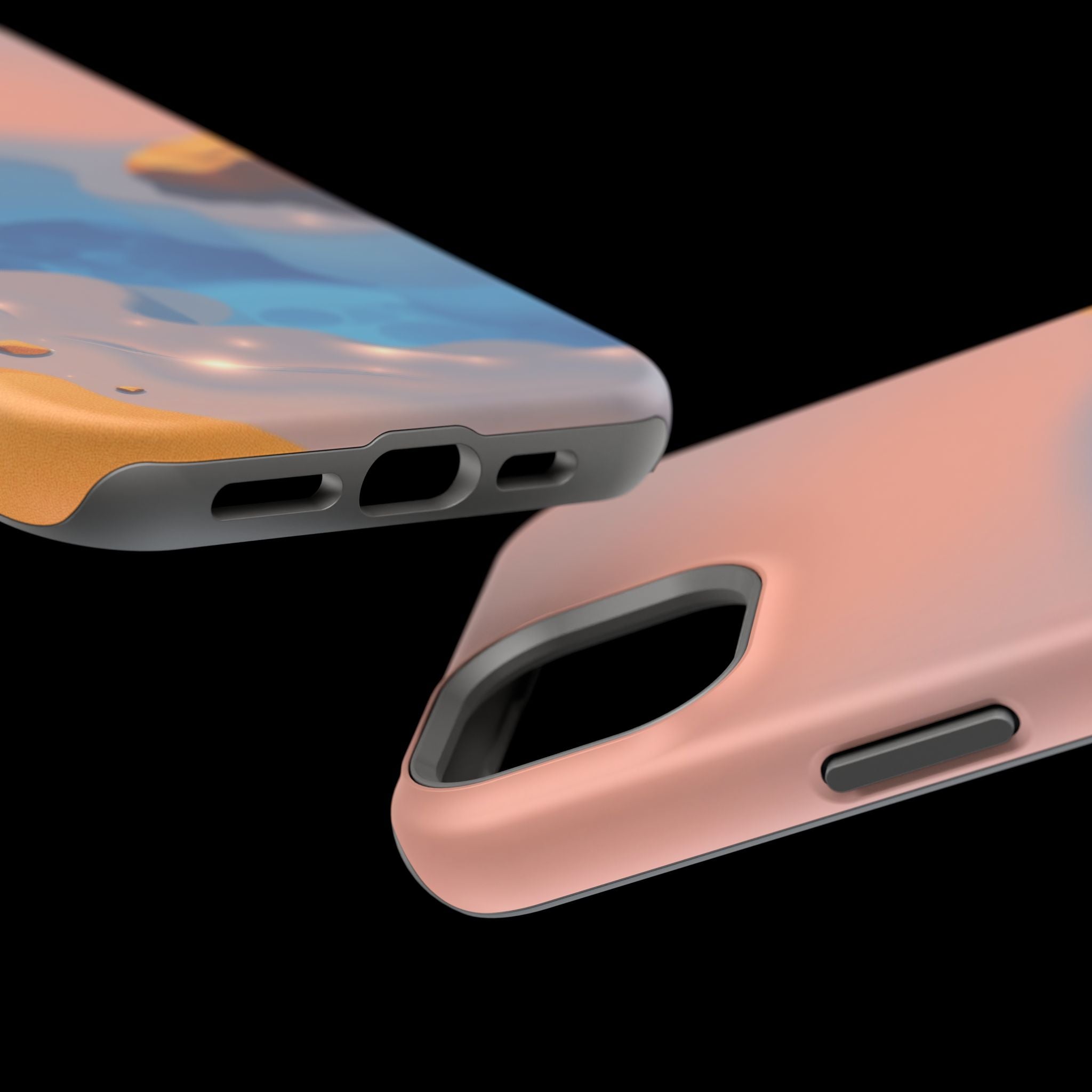 iPhone Burnt Orange And Sand Tidal Pool Slim Everyday iPhone Designer · iPhone C