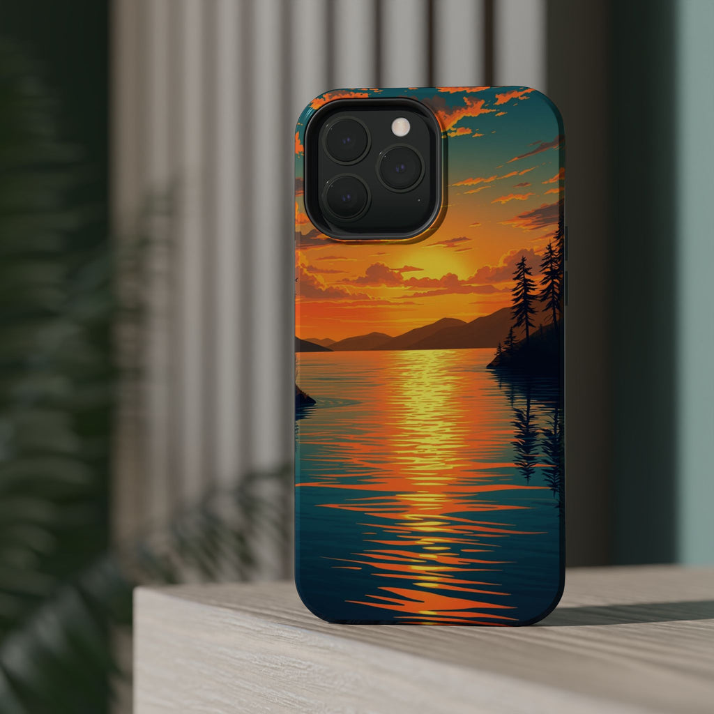 iPhone Earthy Lake at Twilight Design Slim Everyday iPhone 14 Designer · iPhone