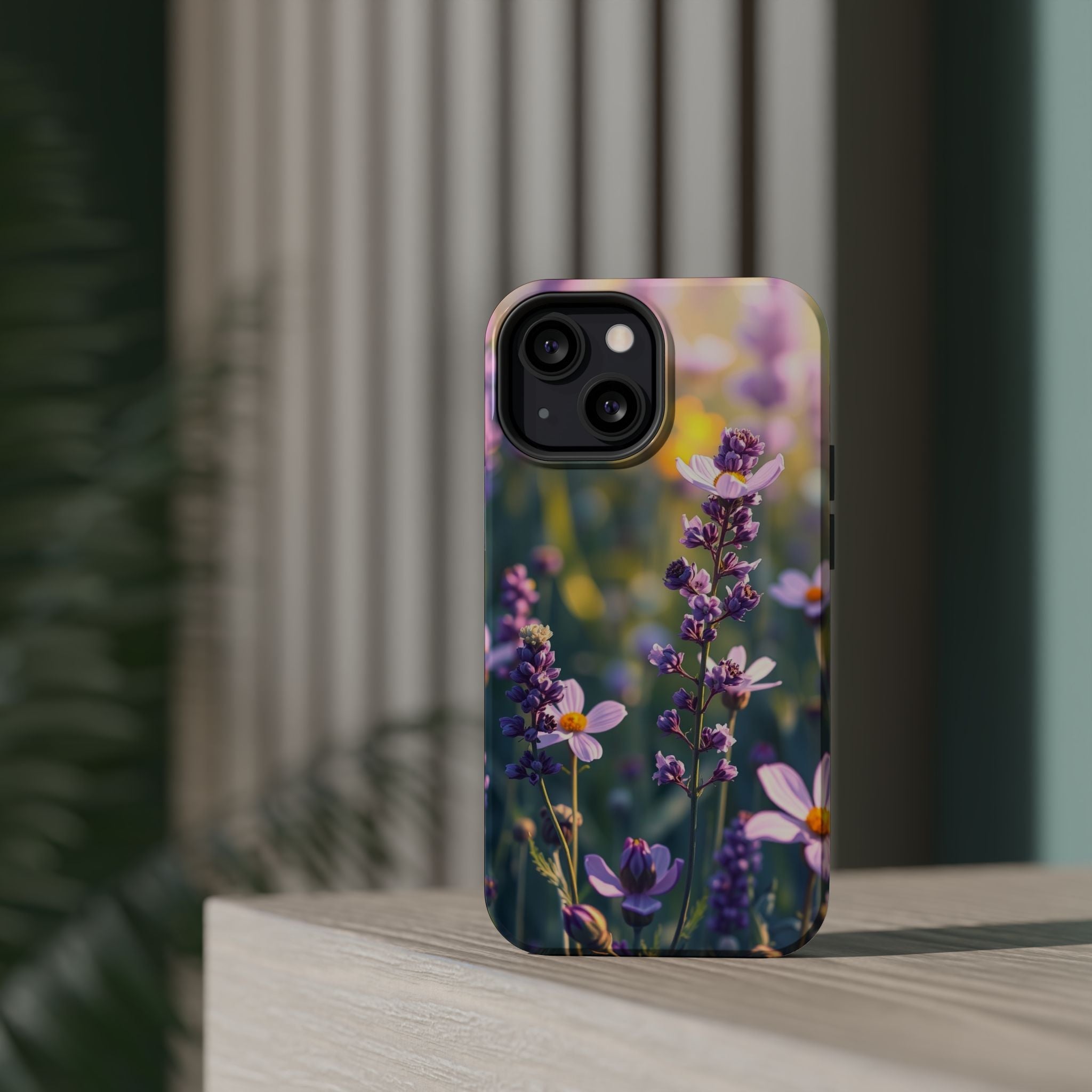 iPhone Lavender And Pearl Wildflower Field Slim iPhone Everyday · iPhone Case