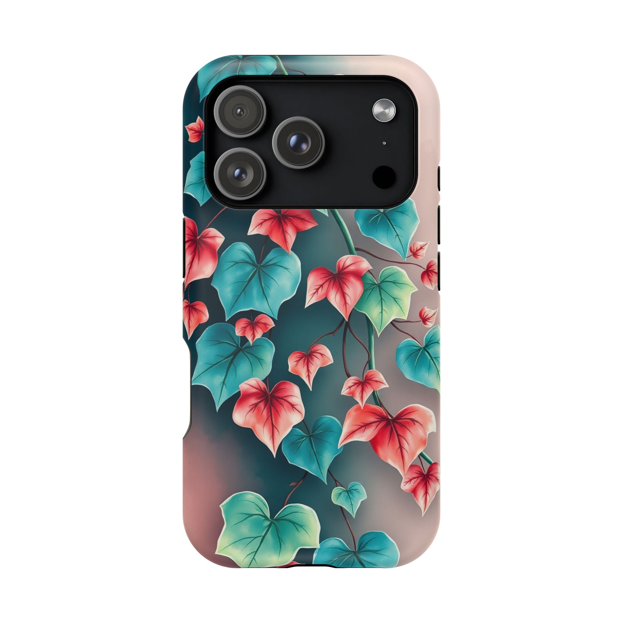 iPhone Art Nouveau Vine Teal And Coral Slim Snap Case · iPhone Case