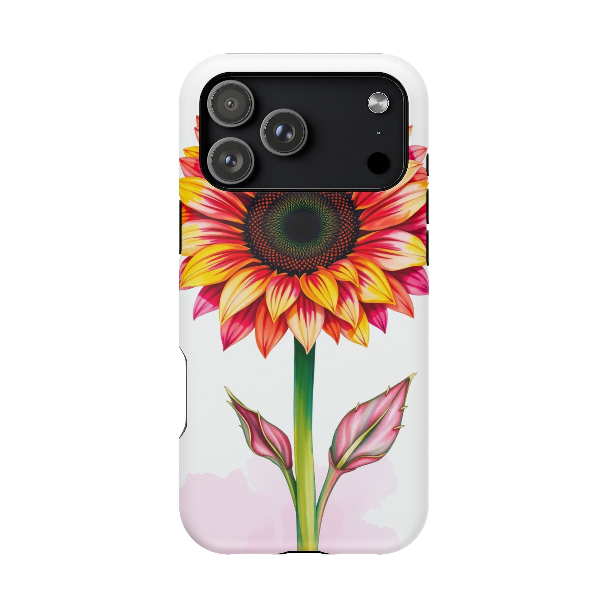 iPhone Sunflower Pop Vibrant Watercolor Slim Snap Case · iPhone Case