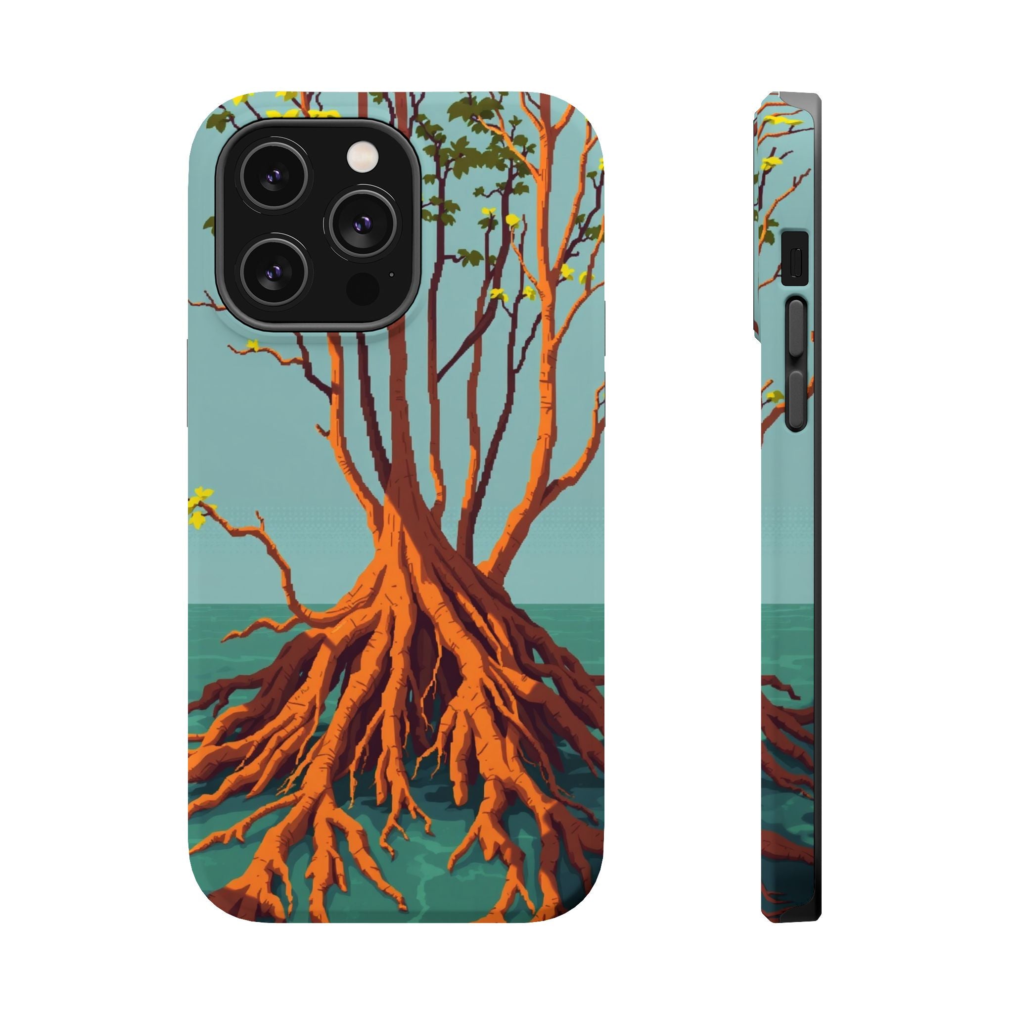 iPhone Mustard And Rust Mangrove Roots Slim Everyday iPhone 13 Designer · iPhone