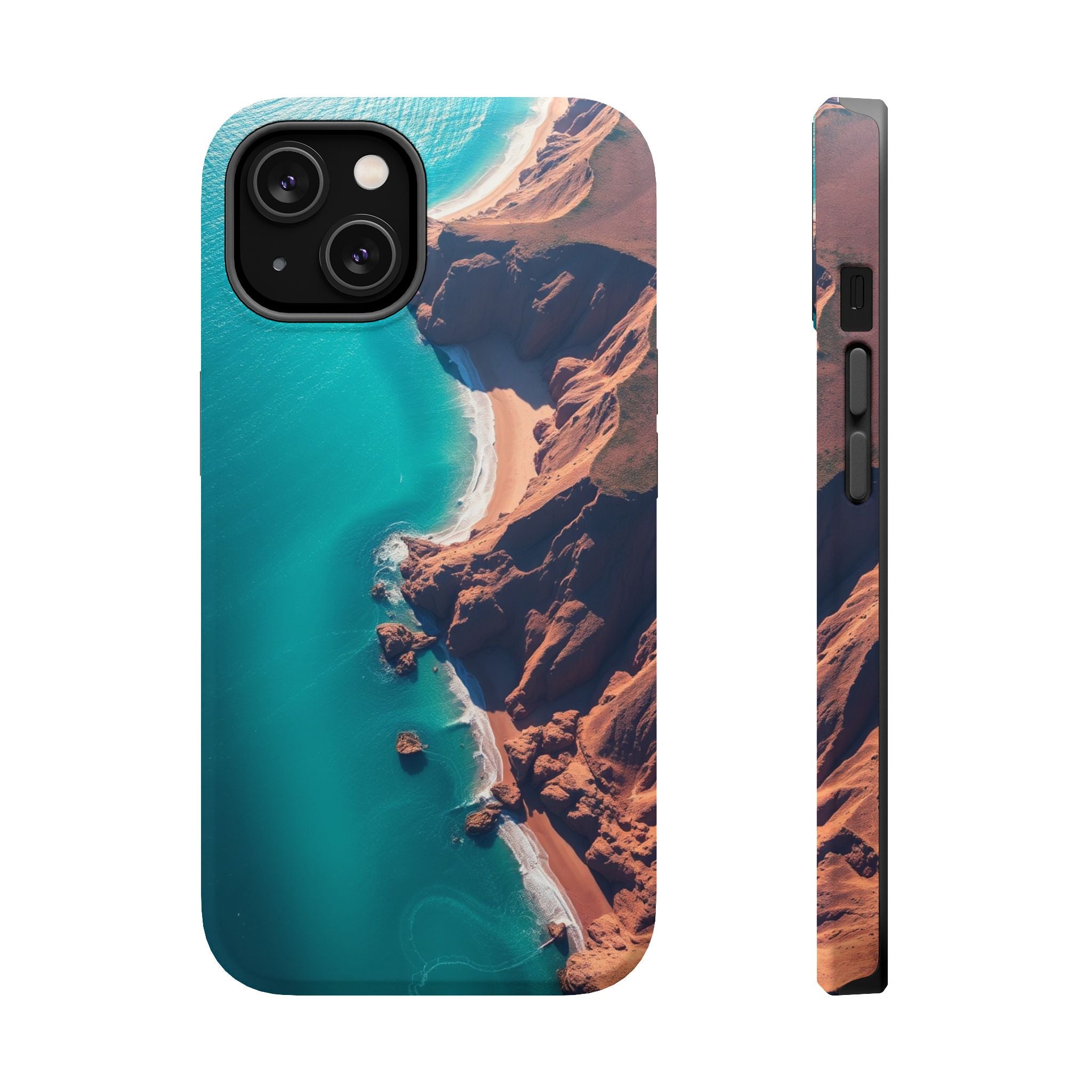 iPhone Shoreline Aerial Abstract Geometric Slim iPhone Everyday · iPhone Case