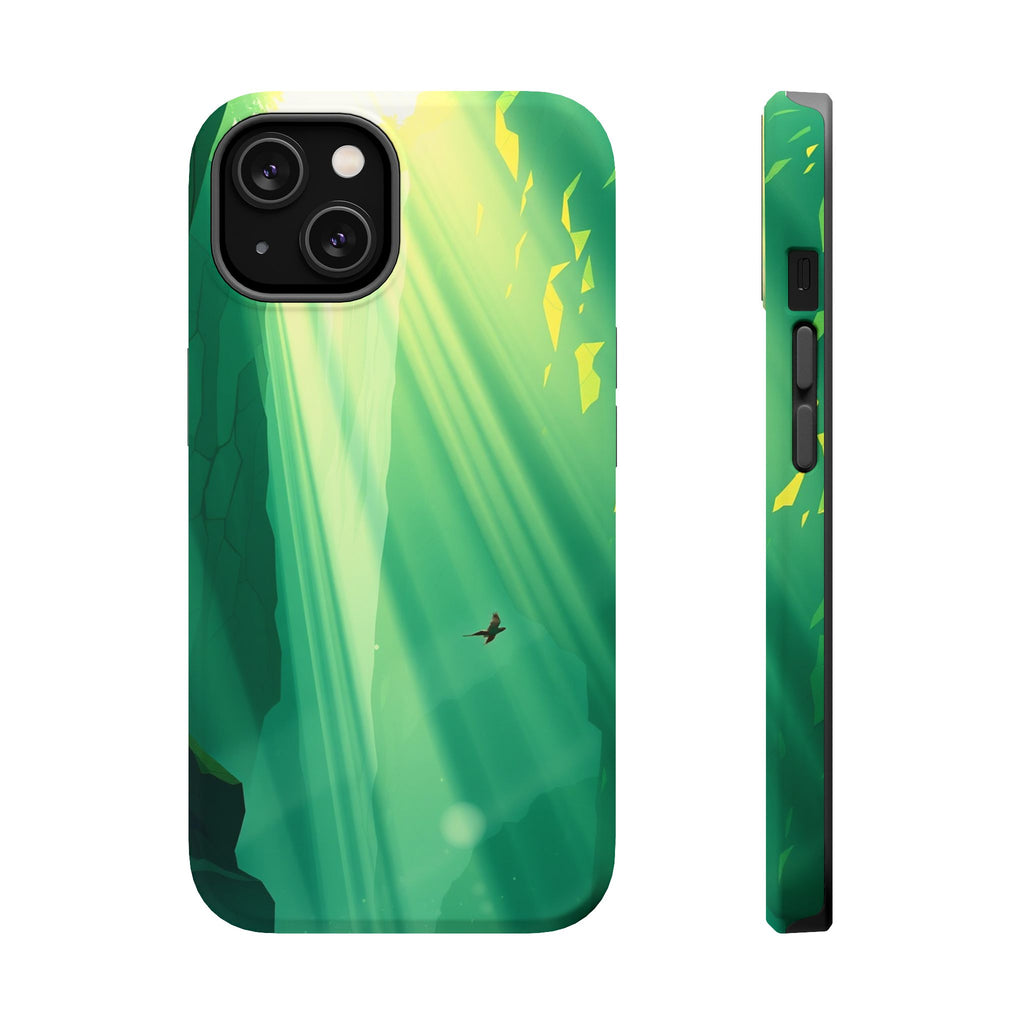 iPhone Emerald Green And Gold Waterfall Mist Slim iPhone Everyday · iPhone Case