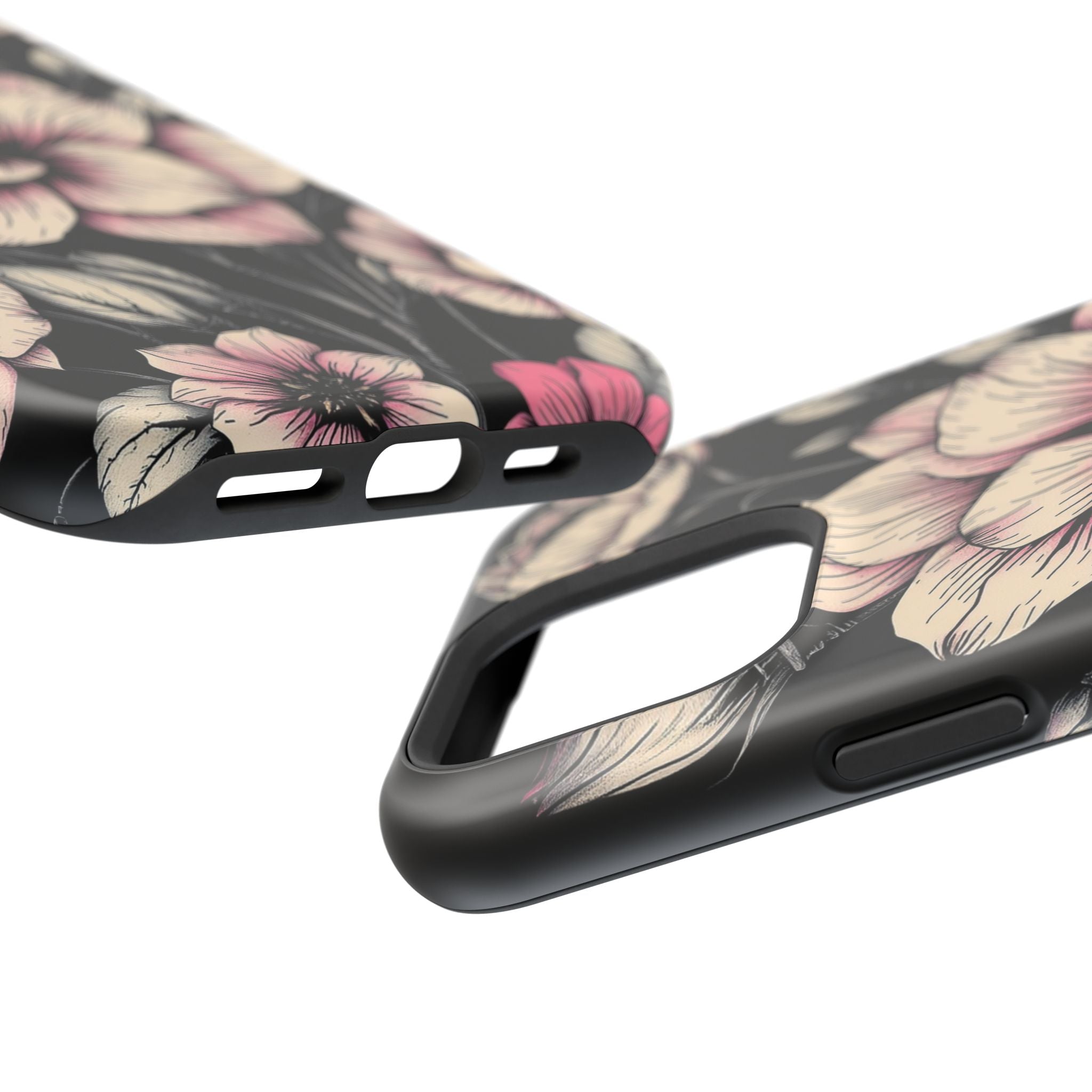 iPhone Floral Dark Academia Gothic Ink Slim Everyday Designer Case · iPhone Case
