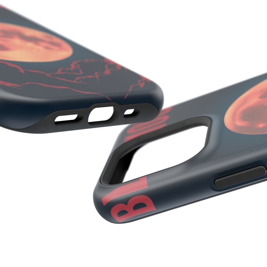 iPhone Blood Moon Rise Vintage Retro Poster Slim Everyday Designer Case · iPhone
