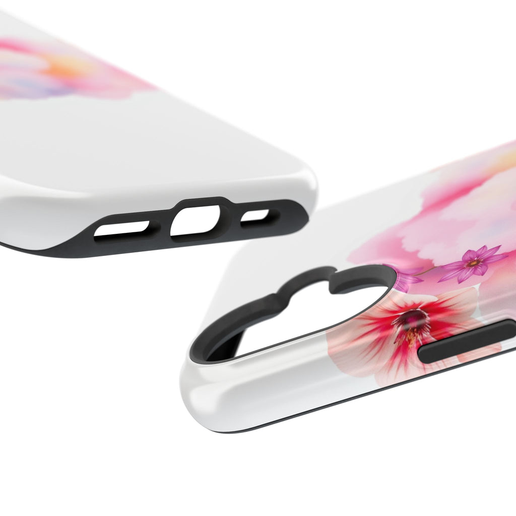 iPhone Pastel Floral Cloud Vibrant Watercolor Carry Case Slim Snap Case · iPhone