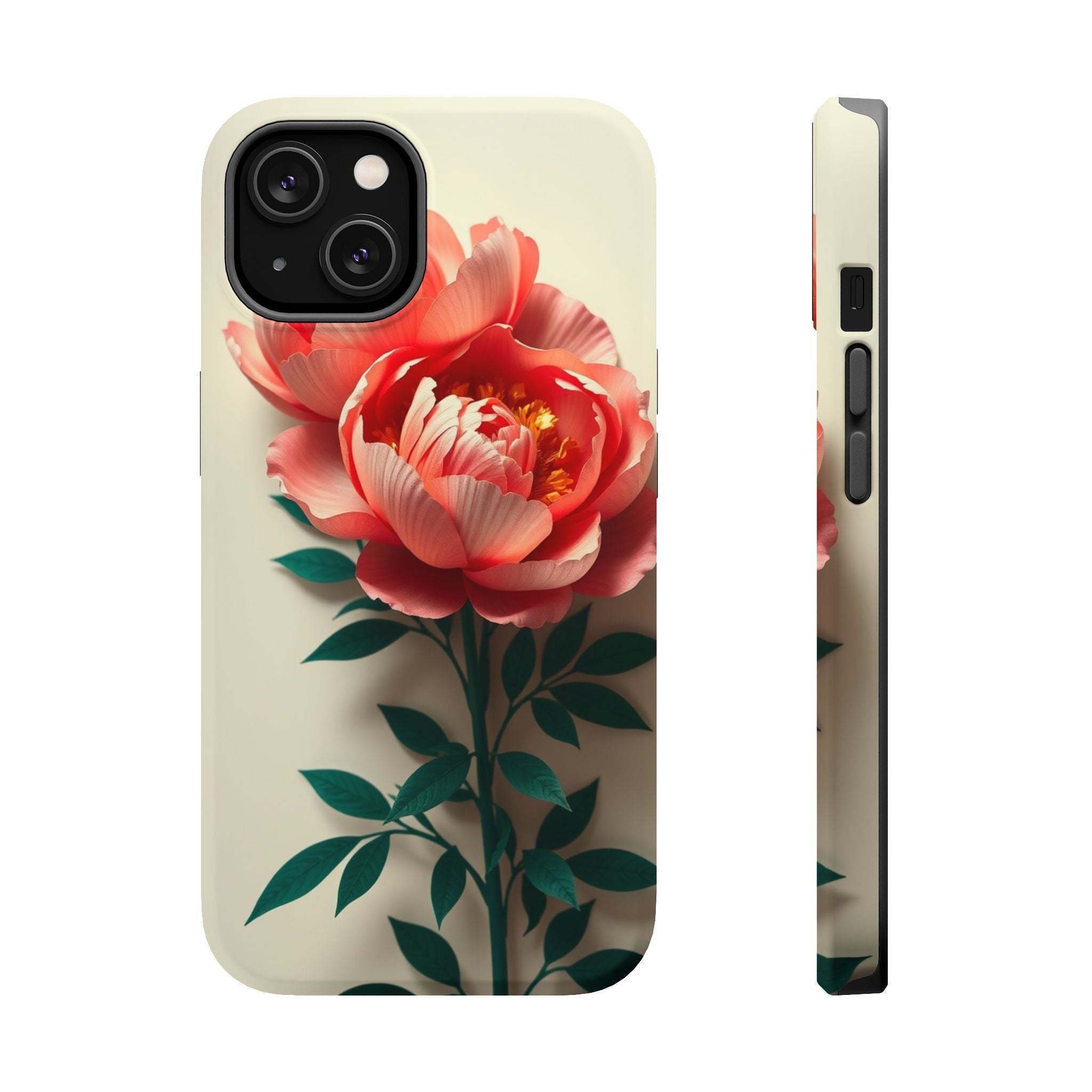 iPhone Emerald Green And Gold Peony Bouquet Slim iPhone Everyday · iPhone Case