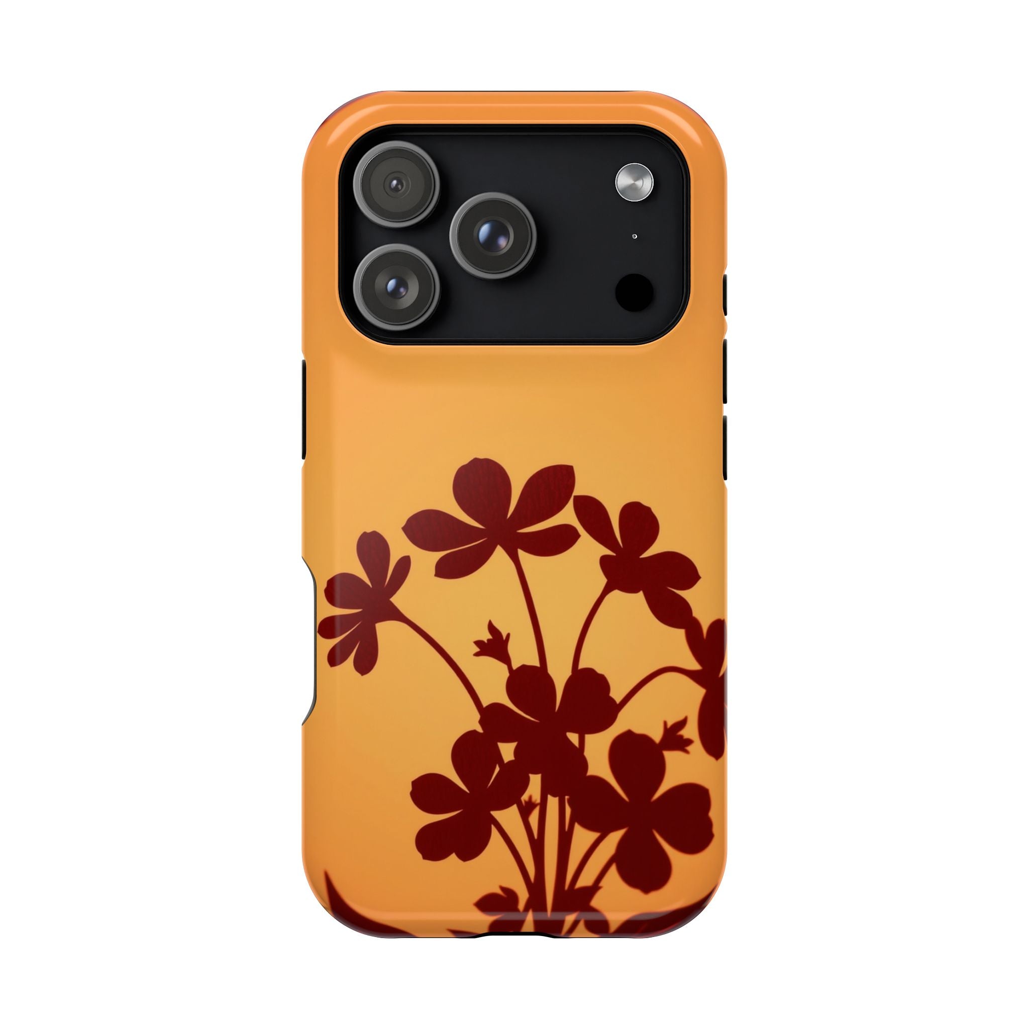 iPhone Floral Silhouette Electric Art Slim Everyday Designer Case · iPhone Case