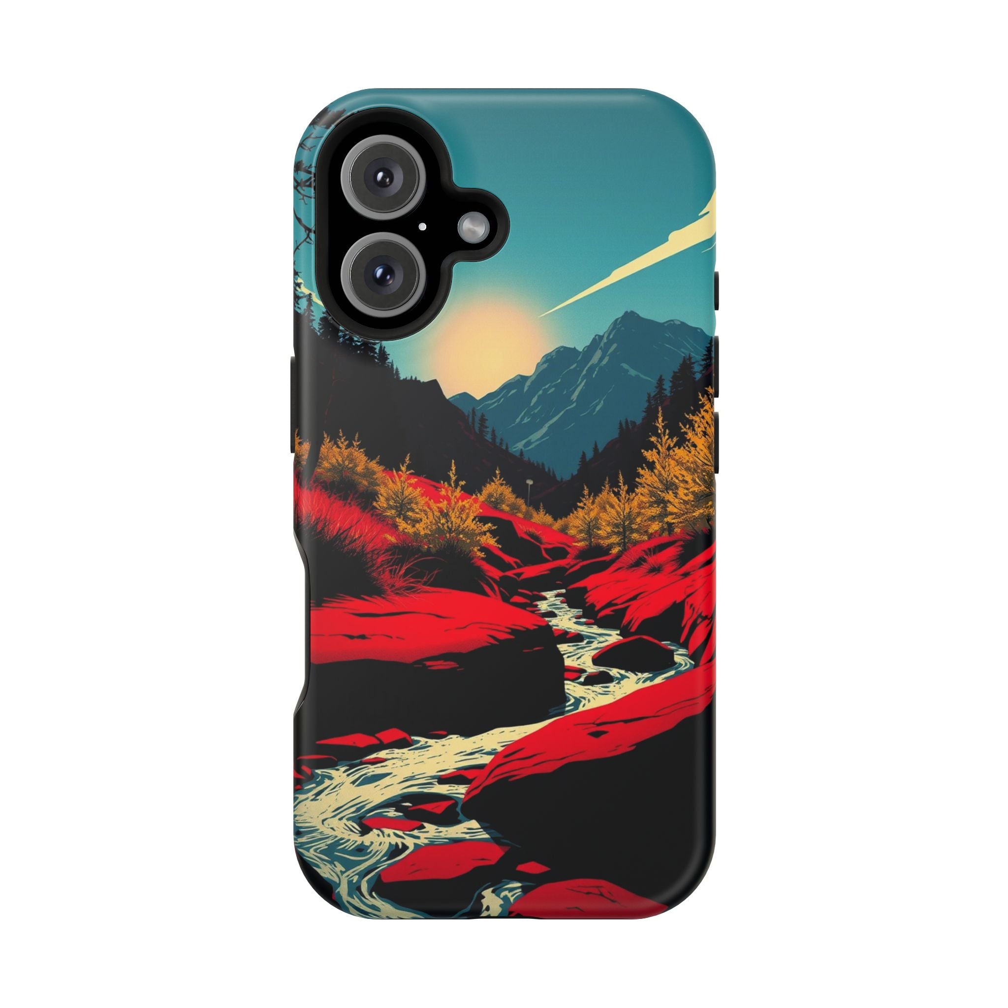 iPhone Earthy Spring Creek Design Bold Modern Everyday Snap Case · iPhone Case