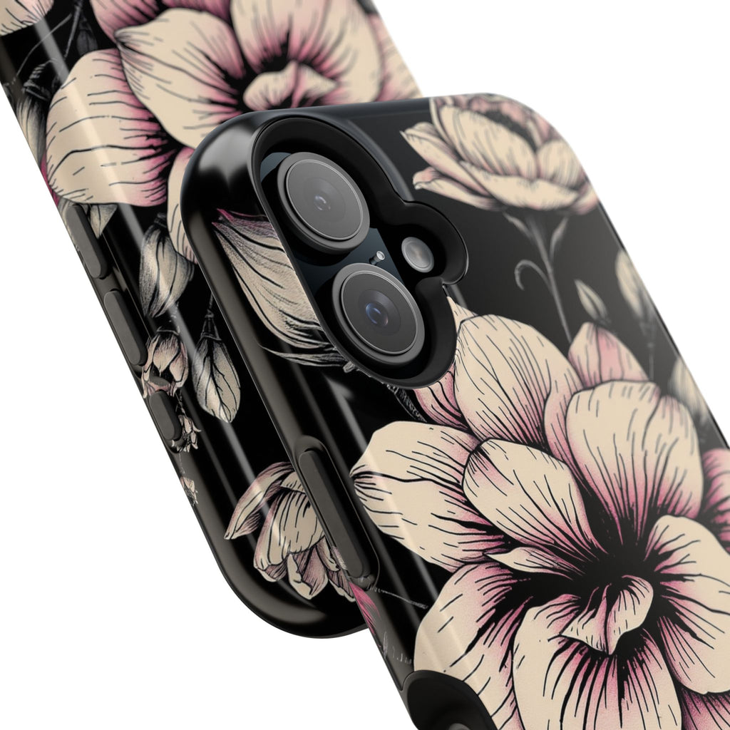 iPhone Floral Dark Academia Gothic Ink Slim Everyday Designer Case · iPhone Case