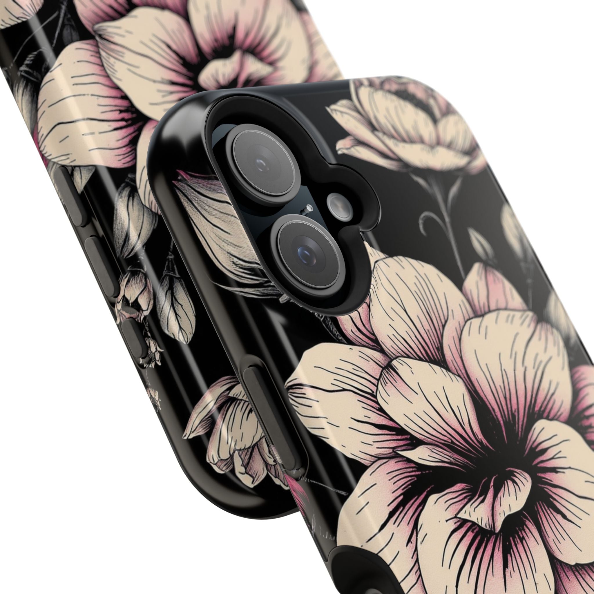 iPhone Floral Dark Academia Gothic Ink Slim Everyday Designer Case · iPhone Case
